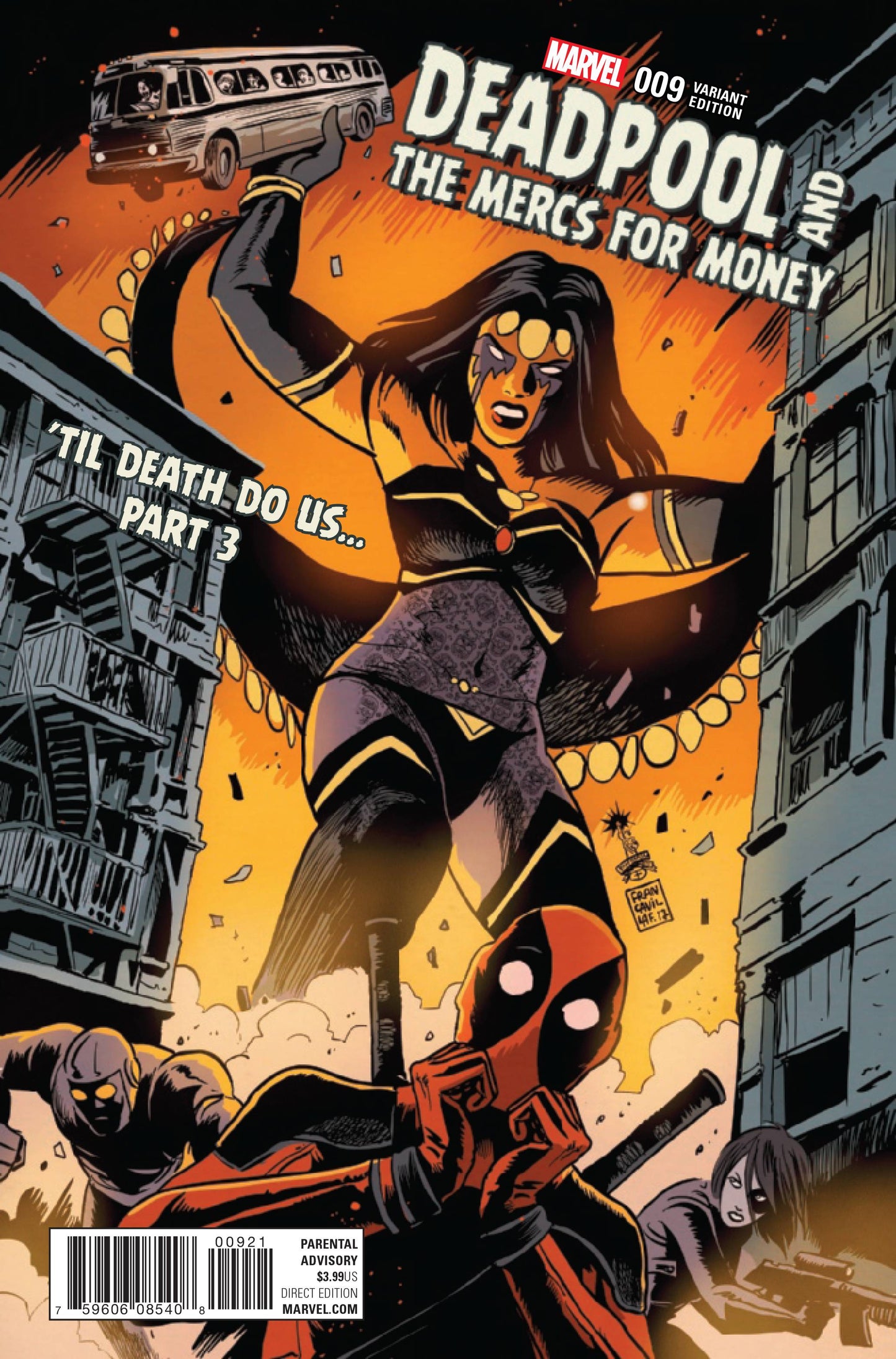 DEADPOOL MERCS FOR MONEY #9 FRANCAVILLA VARIANT 2017 Deadpool MARVEL COMICS