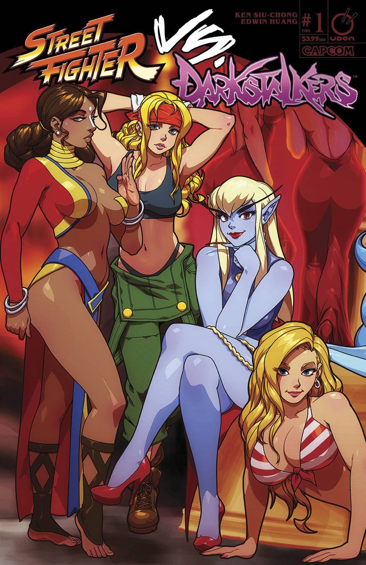 STREET FIGHTER VS DARKSTALKERS #1 (OF 8) CVR B PORTER 2017 Street Fighter UDON ENTERTAINMENT INC