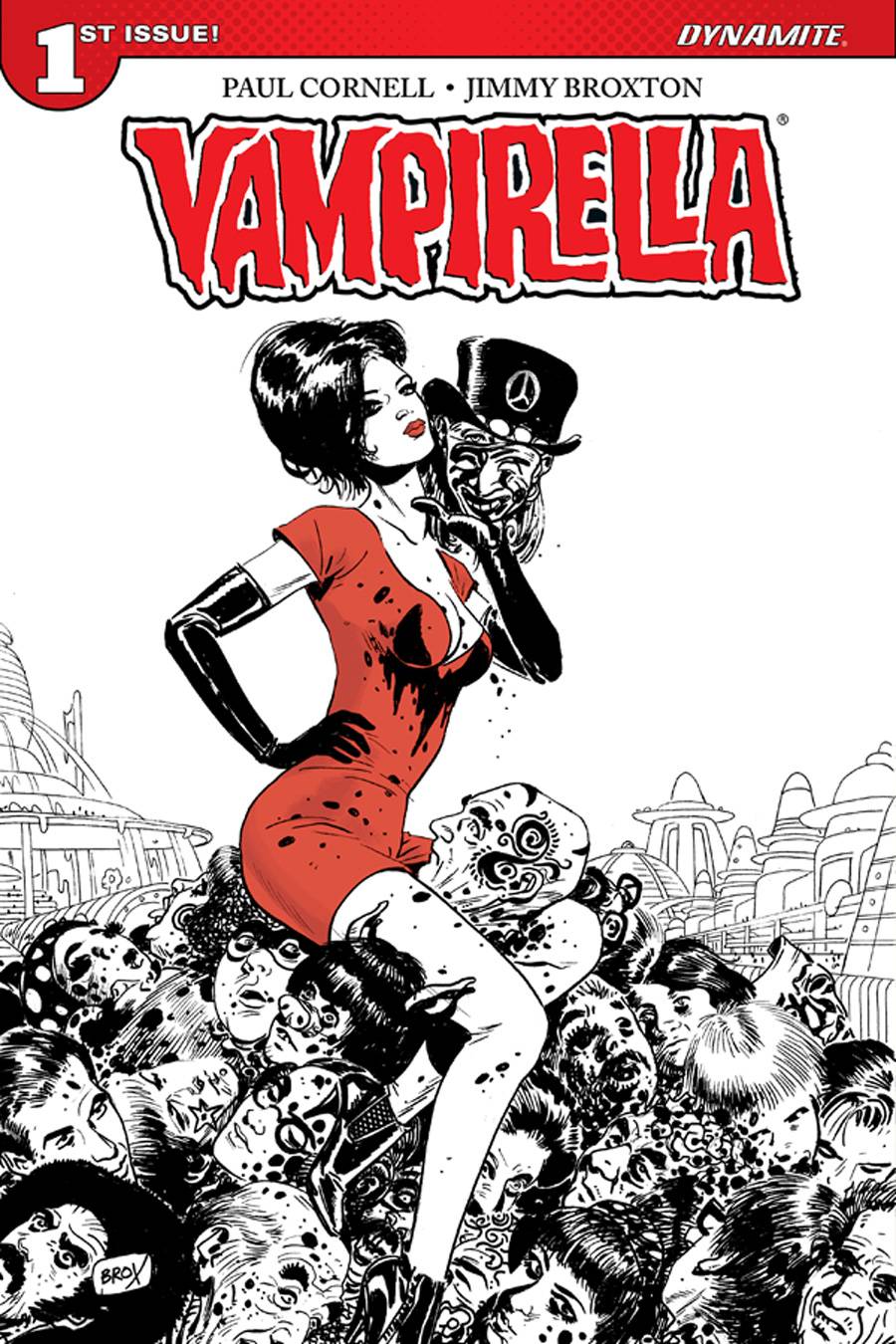 VAMPIRELLA #1 (OF 11) BROXTON SPOT COLOR 1:15 VARIANT 2017 Vampirella DYNAMITE