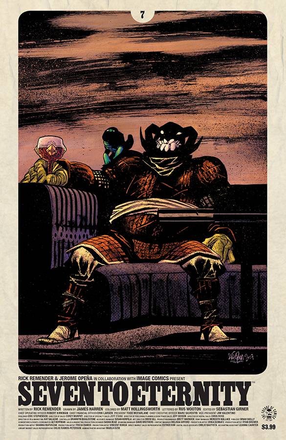 SEVEN TO ETERNITY #7 CVR A HARREN & HOLLINGSWORTH 2017 Seven to Eternity IMAGE COMICS