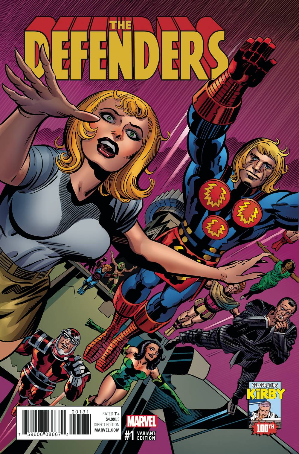 DEFENDERS #1 KIRBY 100TH 1:10 VARIANT 2017 Defenders MARVEL COMICS