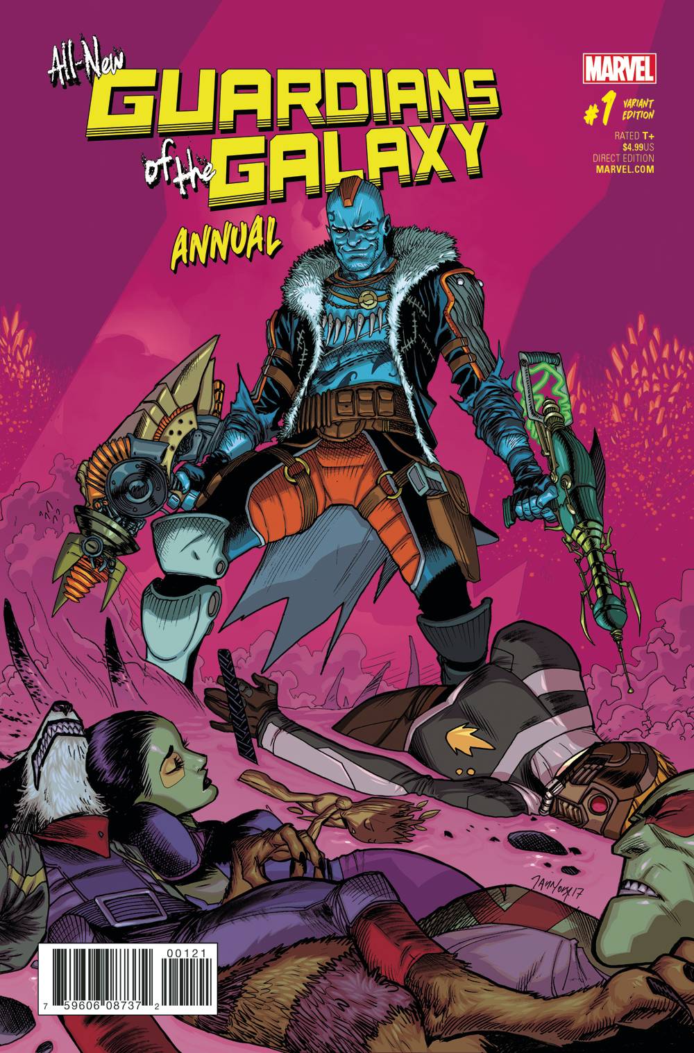 ALL NEW GUARDIANS OF GALAXY ANNUAL #1 MORA VARIANT 2017 Guardians of the Galaxy MARVEL COMICS
