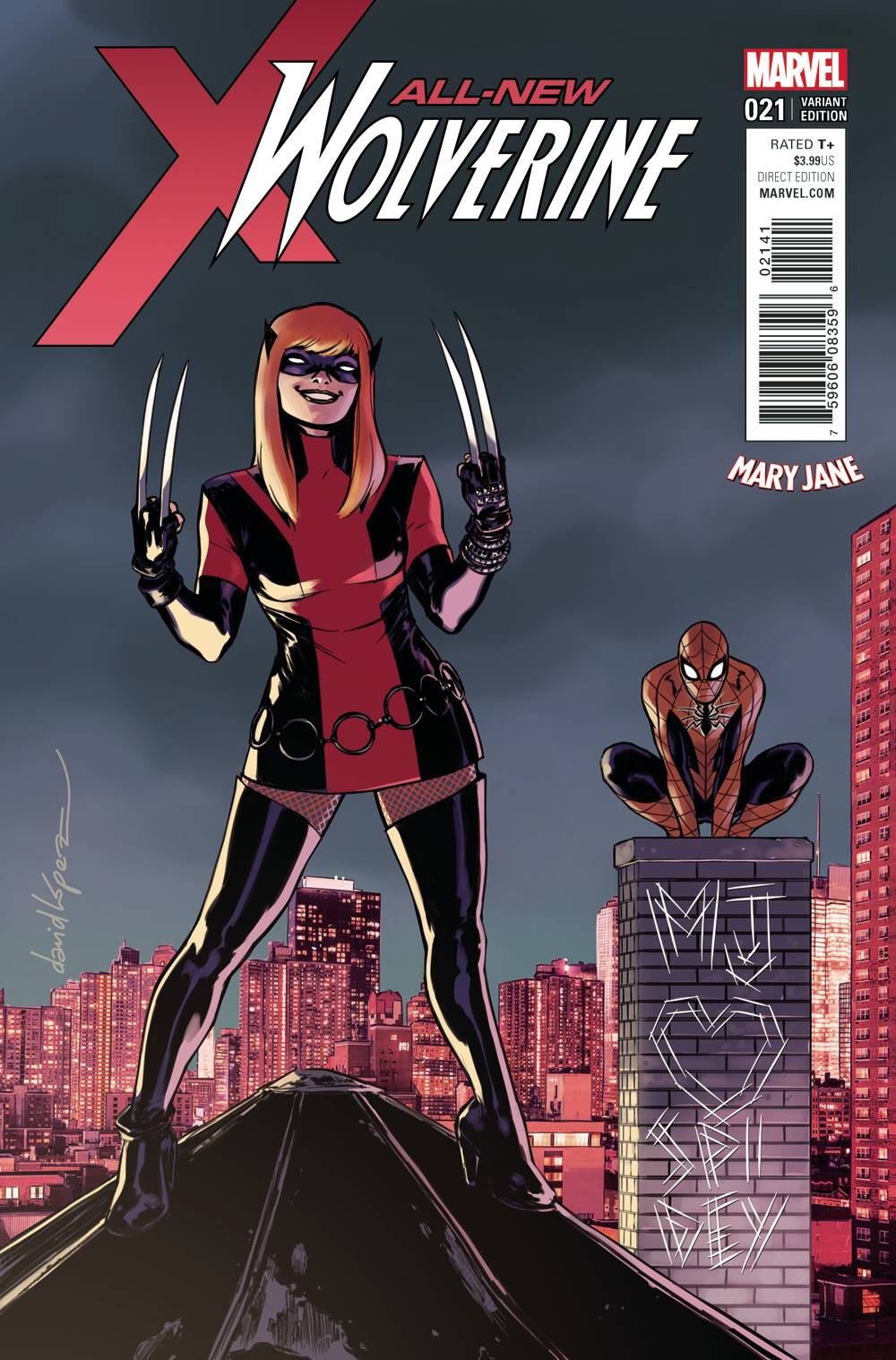 ALL-NEW WOLVERINE #21 LOPEZ MARY JANE VARIANT 2017 X-23 MARVEL COMICS