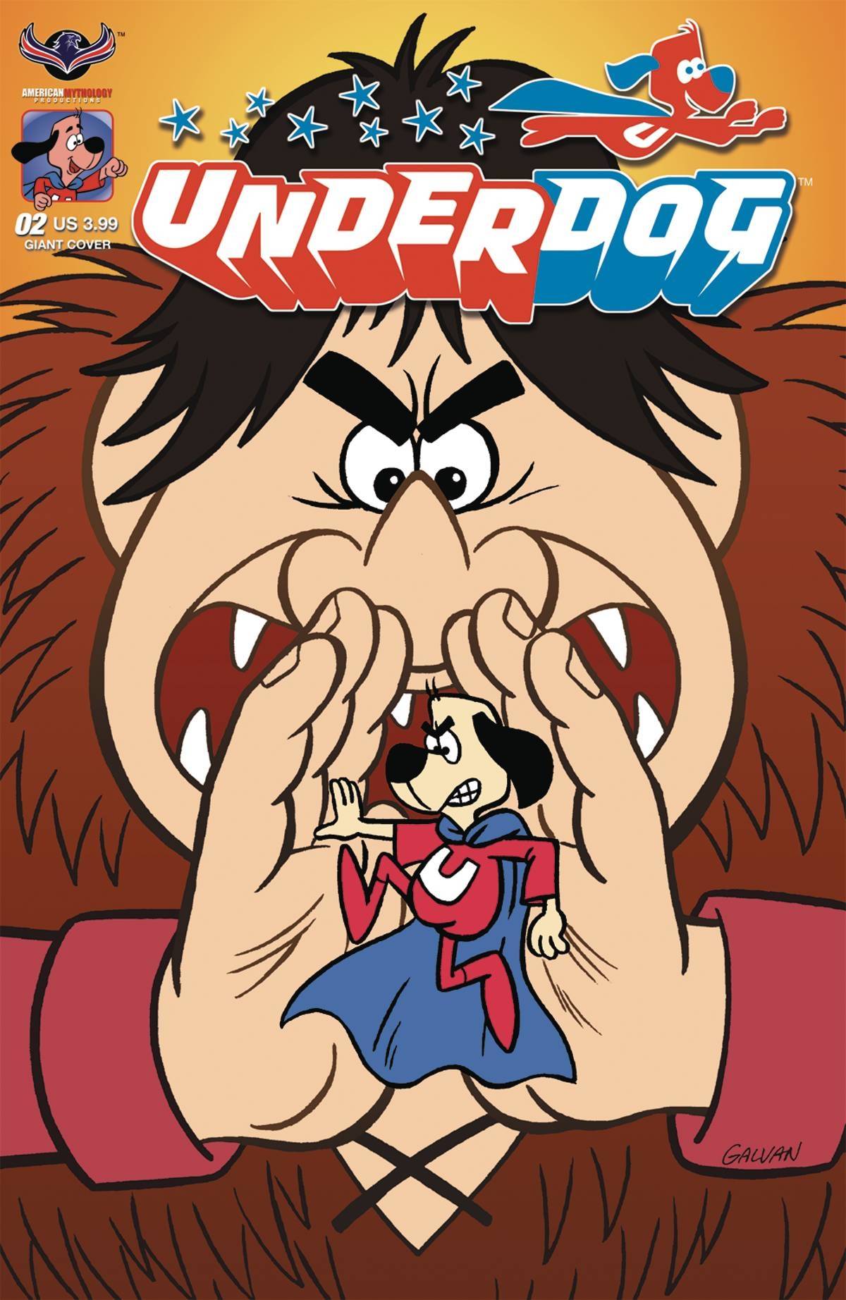 UNDERDOG #2 GIANT GALVAN CVR 2017 comic books AMERICAN MYTHOLOGY PRODUCTIONS