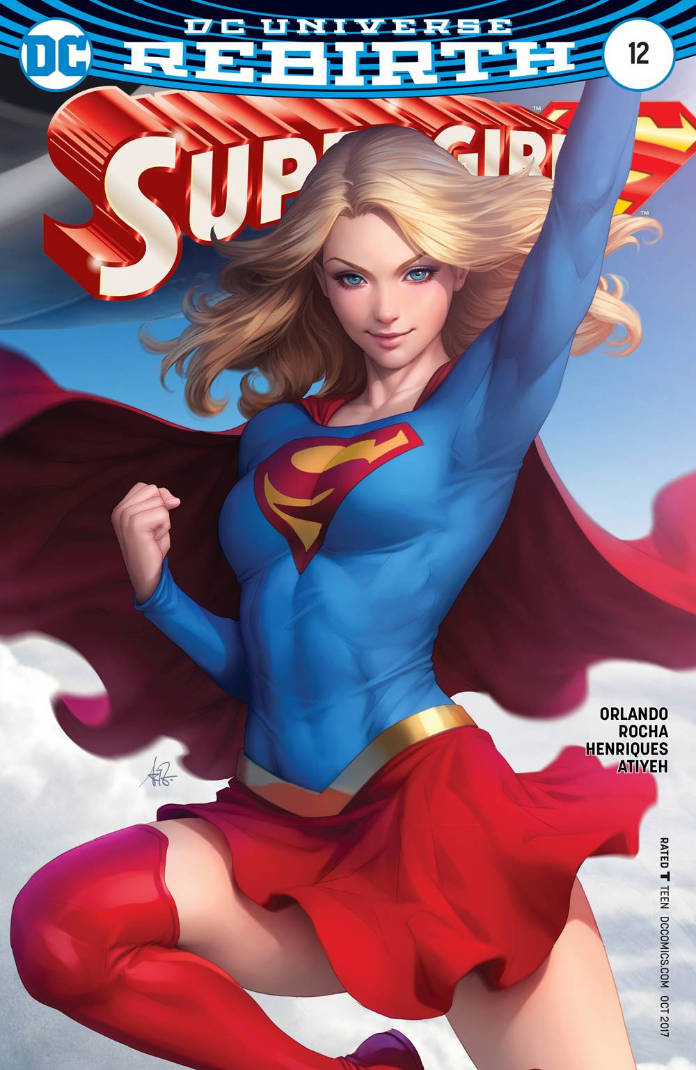 SUPERGIRL #12 ARTGERM VARIANT 2017 Supergirl DC COMICS