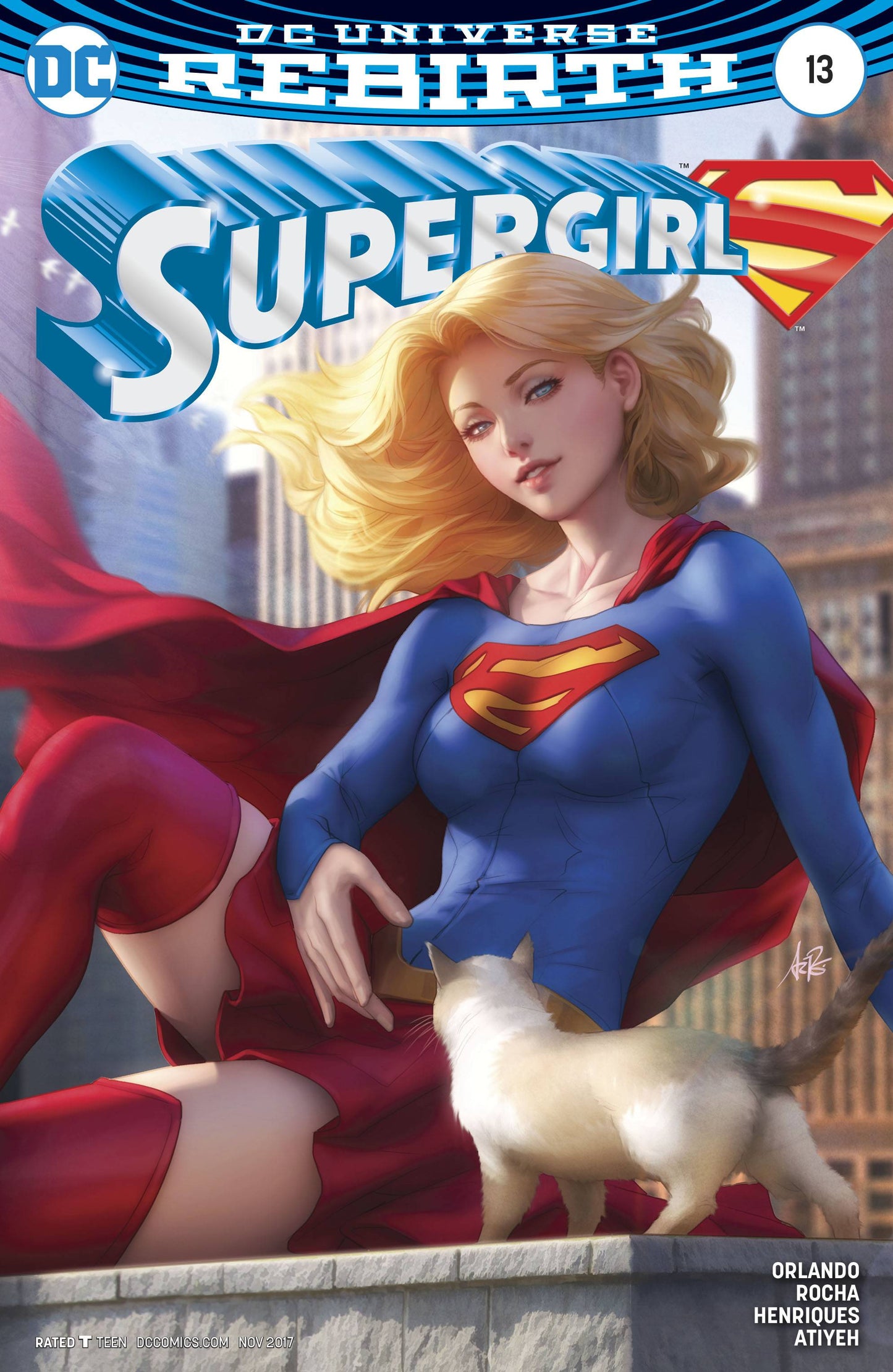SUPERGIRL #13 ARTGERM VARIANT 2017 Supergirl DC COMICS