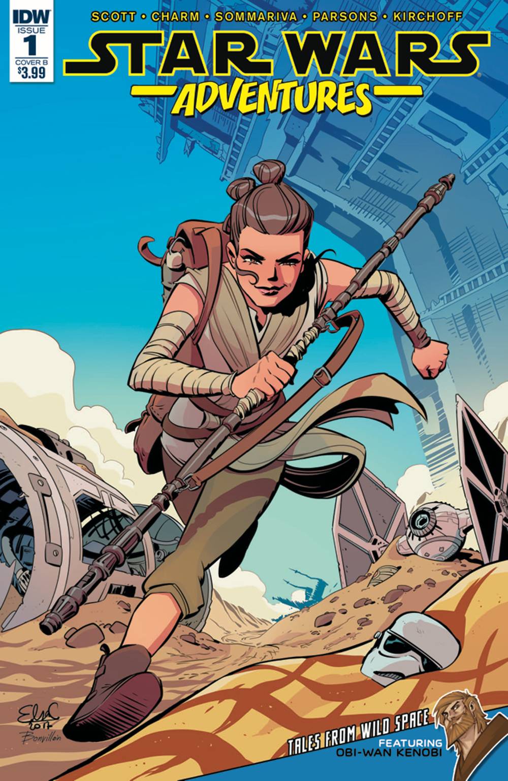 STAR WARS ADVENTURES #1 CVR B CHARRETIER 2017 Star Wars Adventures IDW PUBLISHING