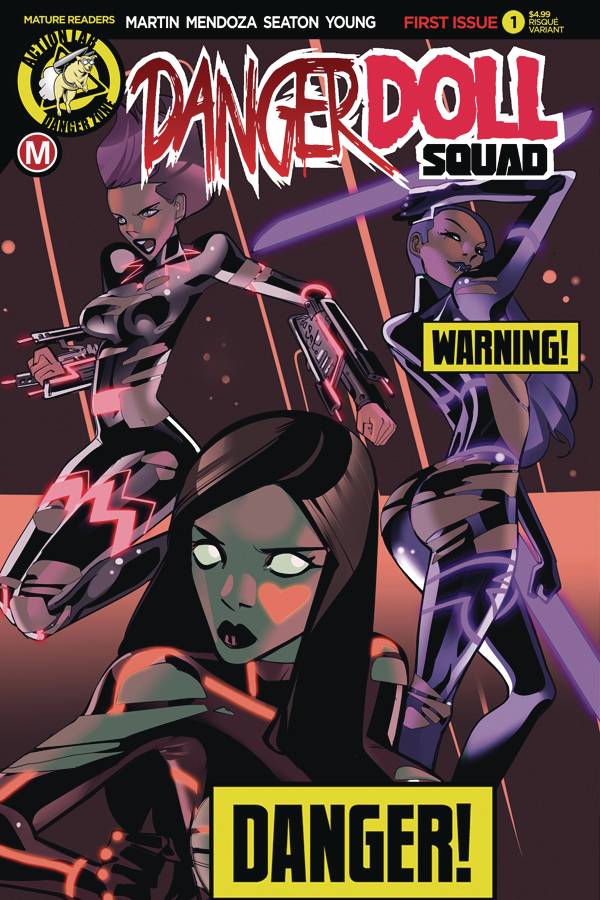 DANGER DOLL SQUAD #1 CVR B CELOR RISQUE (MR) 2017 Danger Doll ACTION LAB - DANGER ZONE