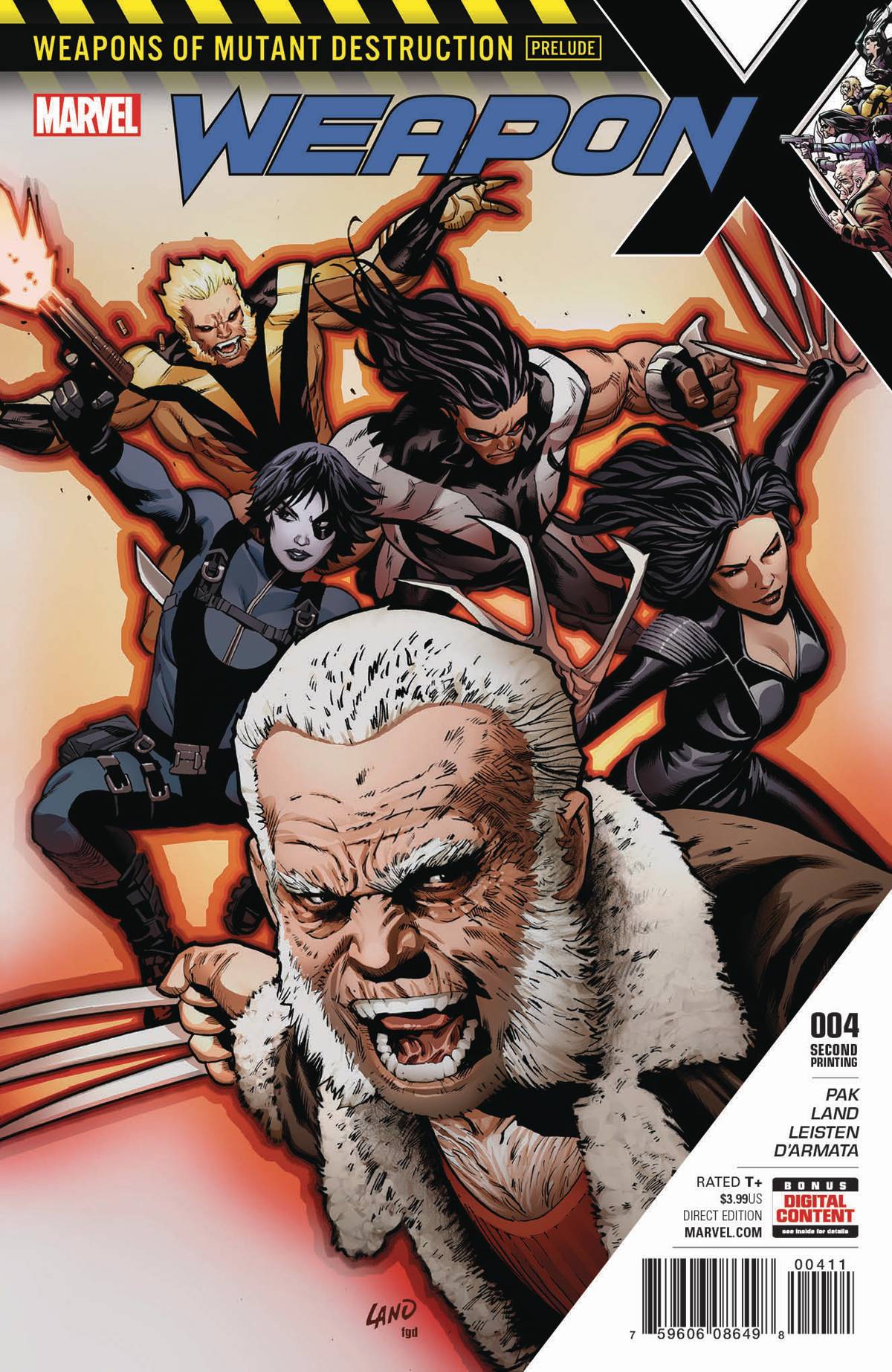 WEAPON X #4 2ND PRINT VARIANT 2017 Weapon X MARVEL COMICS