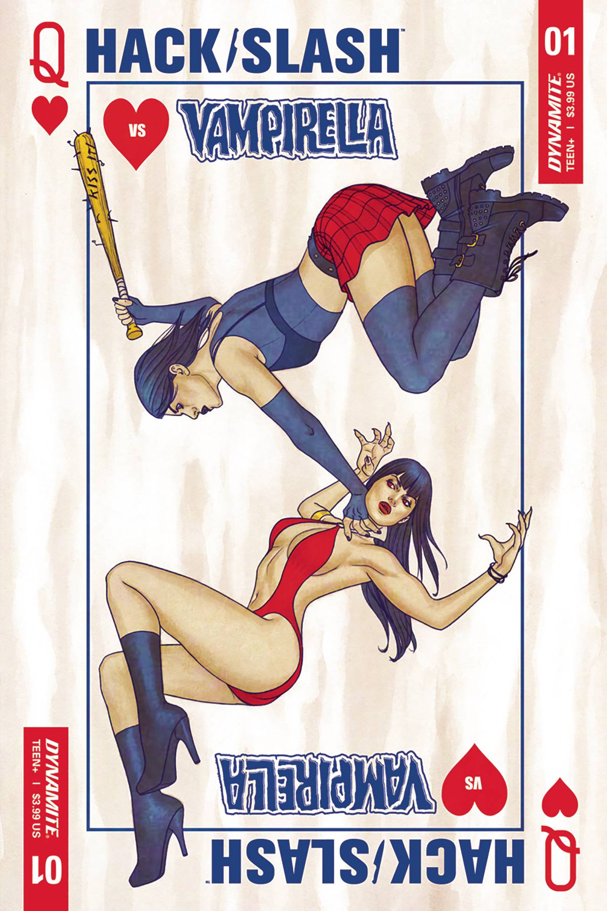 HACK SLASH VS VAMPIRELLA #1 (OF 5) CVR A JENNY FRISON 2017 Vampirella DYNAMITE