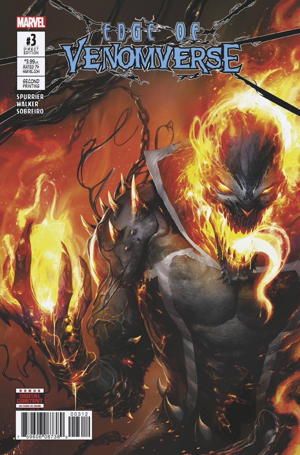 EDGE OF VENOMVERSE #3 (OF 5) 2ND PRINT VARIANT 2017 Venom MARVEL COMICS