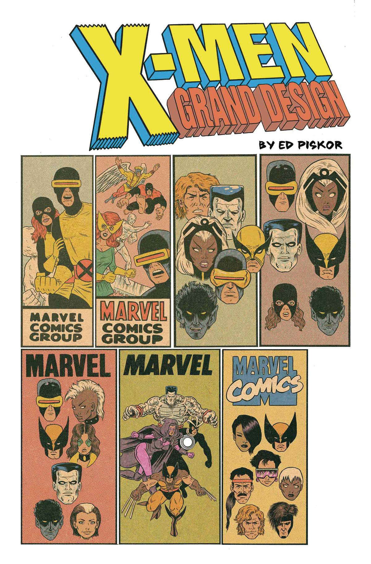 X-MEN GRAND DESIGN #1 (OF 2) PISKOR CORNER BOX VARIANT 2017 X-Men Grand Design MARVEL COMICS