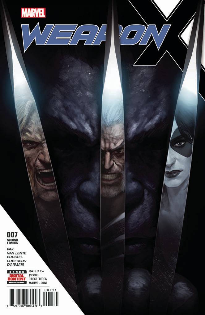 WEAPON X #7 2ND PRINT SKAN VARIANT 2017 Weapon X MARVEL COMICS