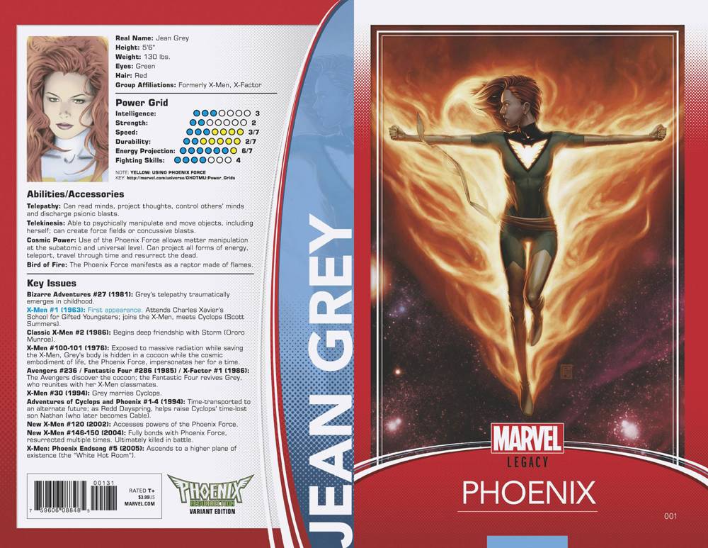 PHOENIX RESURRECTION #1 (OF 5) TRADING CARD CHRISTOPHER VARIANT 2017 X-Men MARVEL COMICS