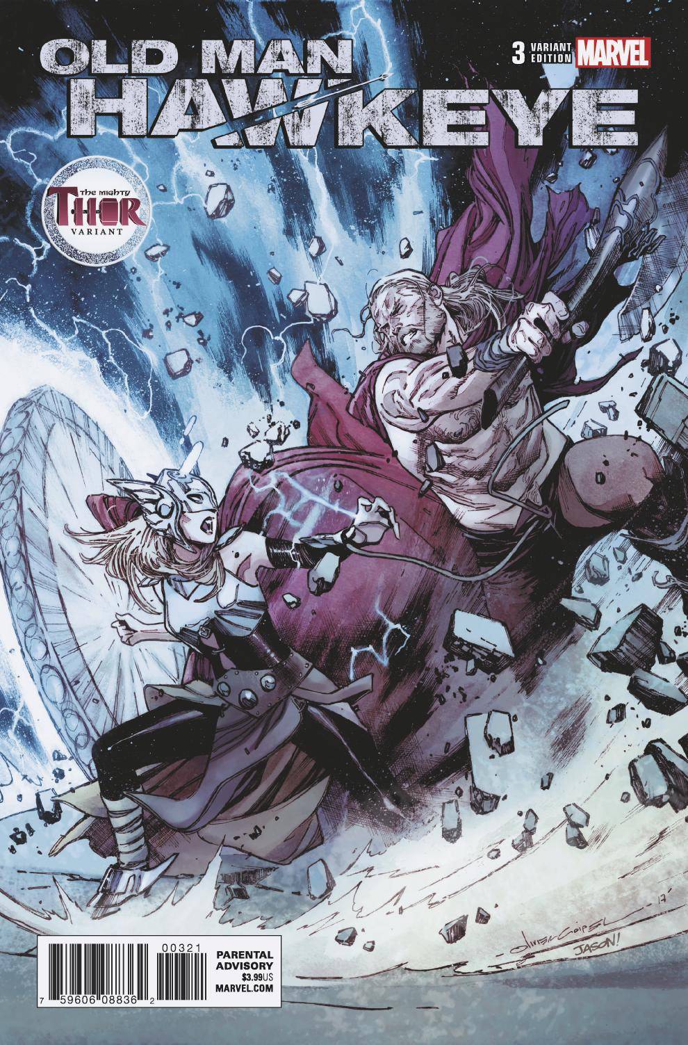 OLD MAN HAWKEYE #3 (OF 12) COIPEL MIGHTY THOR VARIANT 2018 Hawkeye MARVEL COMICS