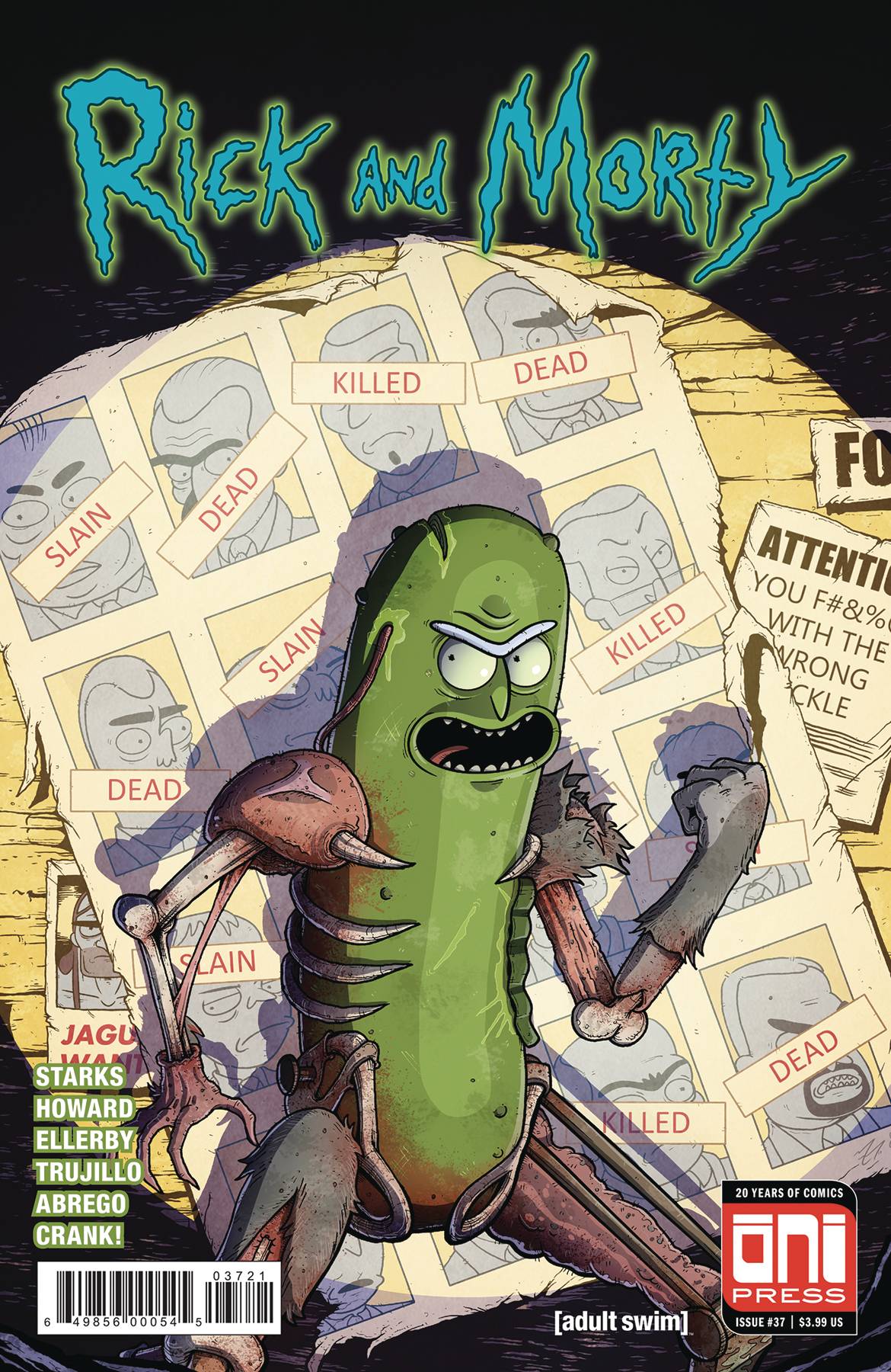 RICK & MORTY #37 CVR B VASQUEZ HOMAGE VARIANT 2018 ONI PRESS INC.