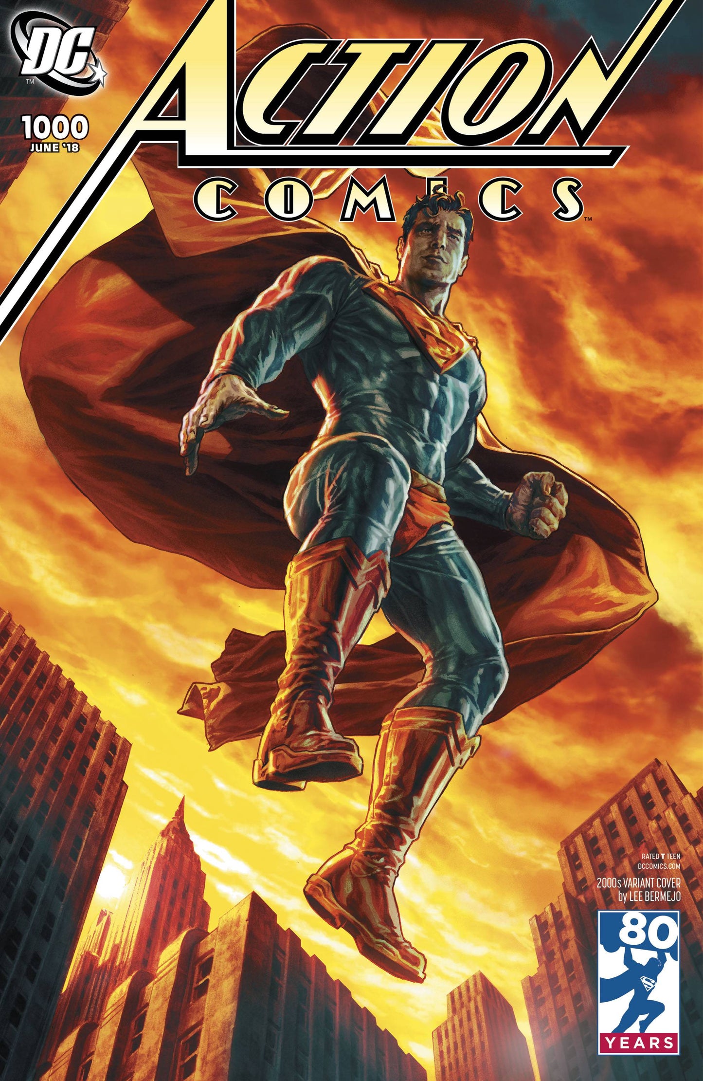 ACTION COMICS #1000 BERMEJO 2000s VARIANT 2018 Action Comics DC COMICS