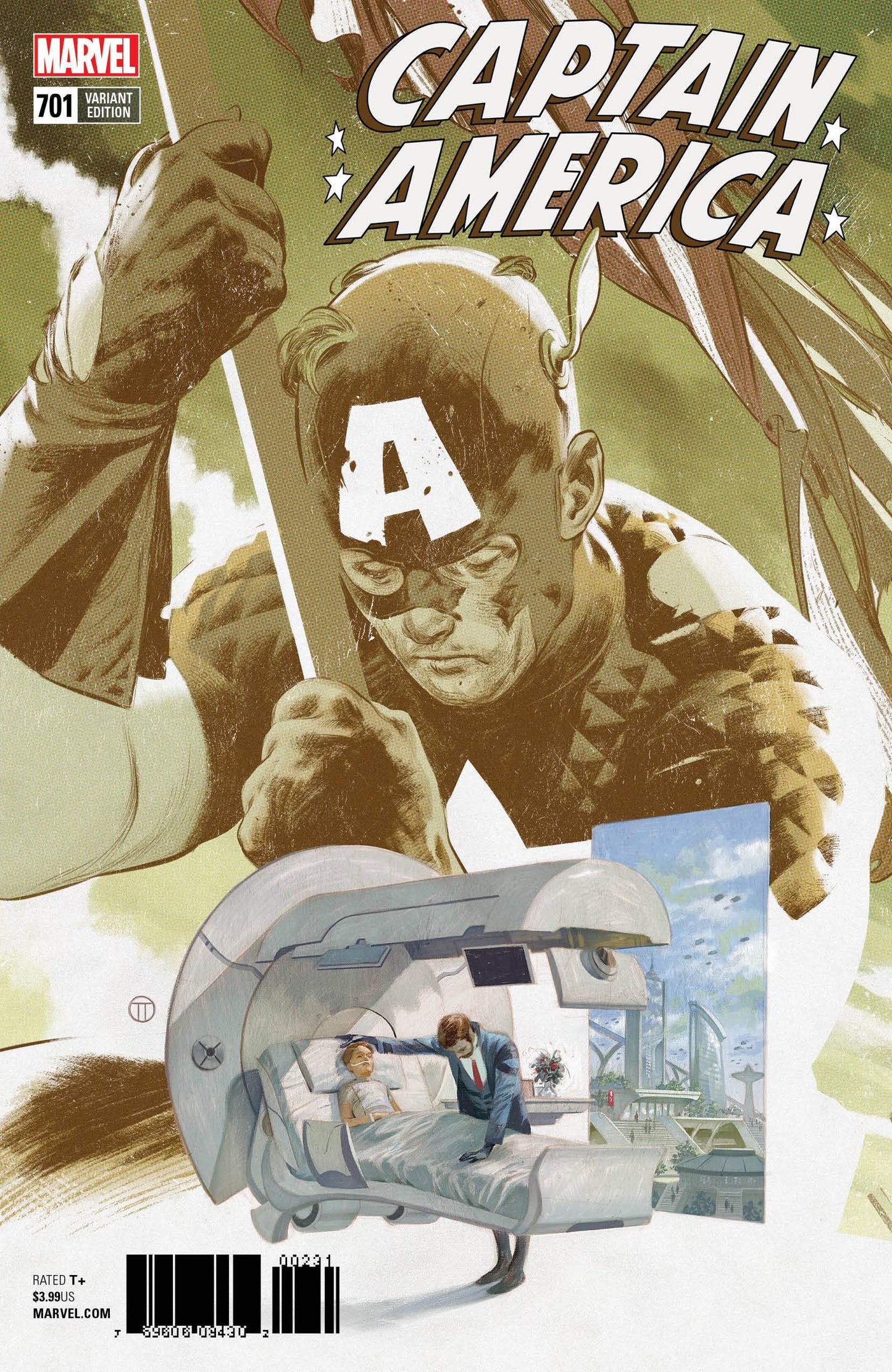 CAPTAIN AMERICA #701 TEDESCO CONNECTING VARIANT 2018 Captain America MARVEL COMICS