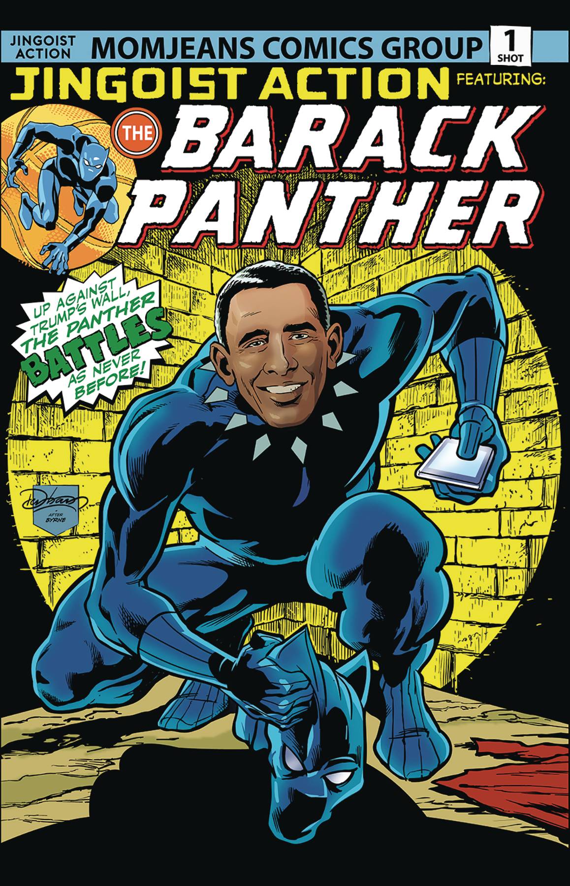 BARACK PANTHER #1 BLUE FOIL VARIANT 2018 ANTARCTIC PRESS