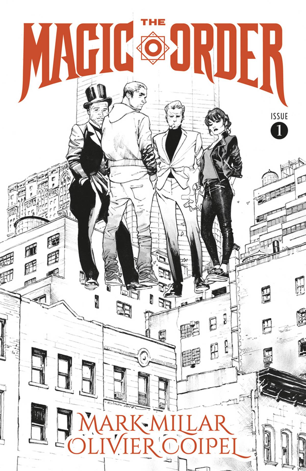 MAGIC ORDER #1 (OF 6) CVR B B&W COIPEL (MR) 2018 Magic Order IMAGE COMICS