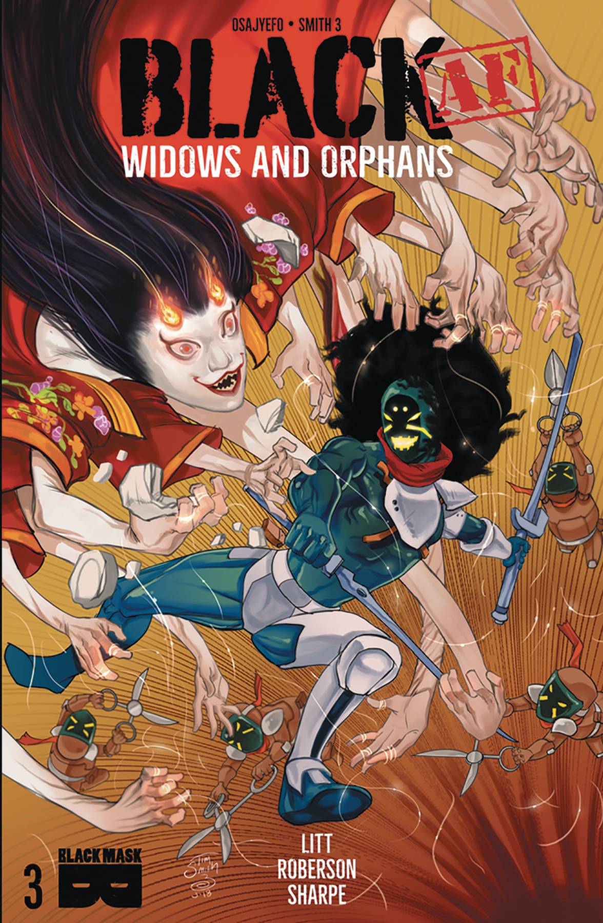 BLACK AF WIDOWS & ORPHANS #3 (MR) 2018 Black BLACK MASK COMICS