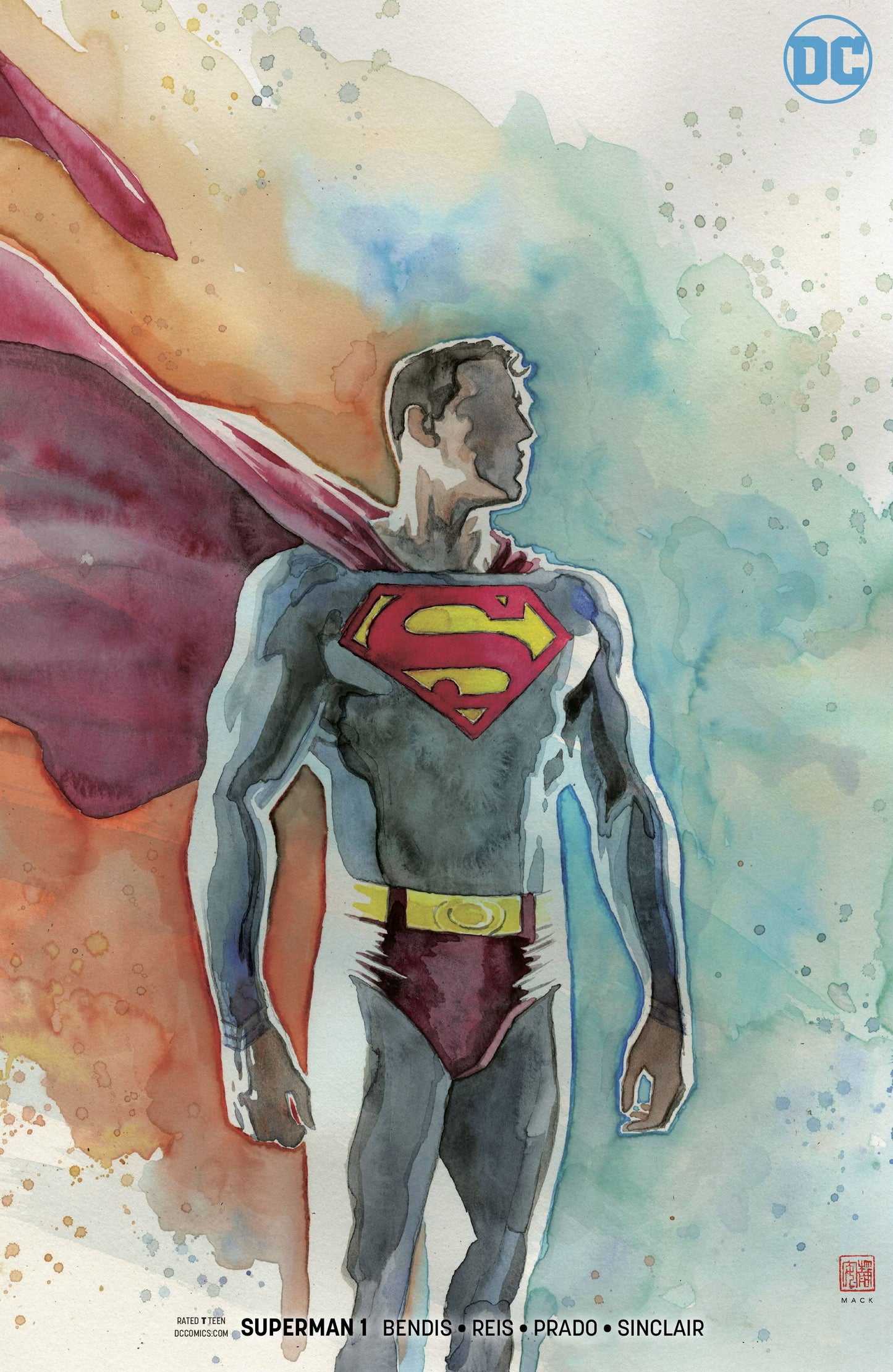 SUPERMAN #1 DAVID MACK VARIANT 2018 Superman DC COMICS