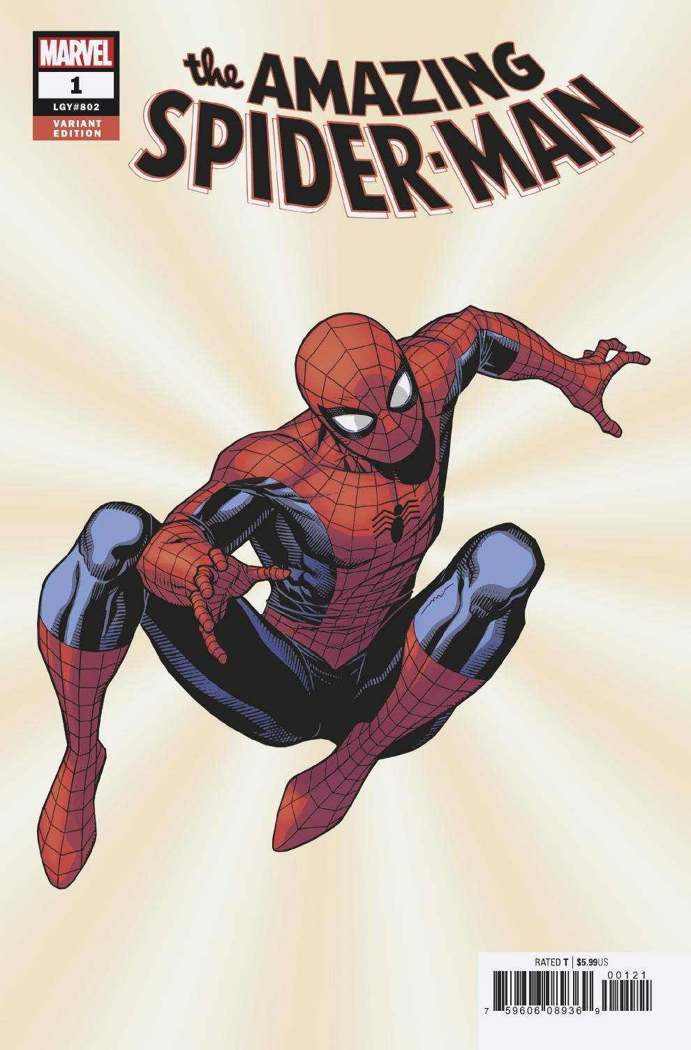 AMAZING SPIDER-MAN #1 CHEUNG VARIANT 2018 Amazing Spider-Man MARVEL COMICS