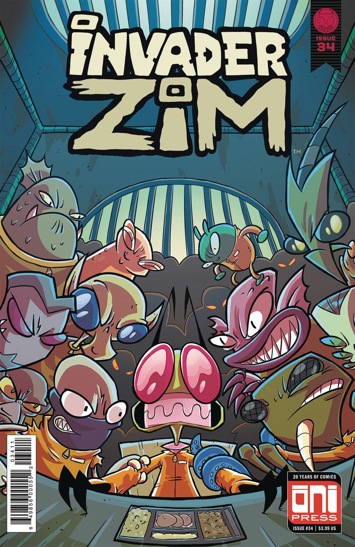 INVADER ZIM #34 CVR A 2018 Invader Zim ONI PRESS INC.