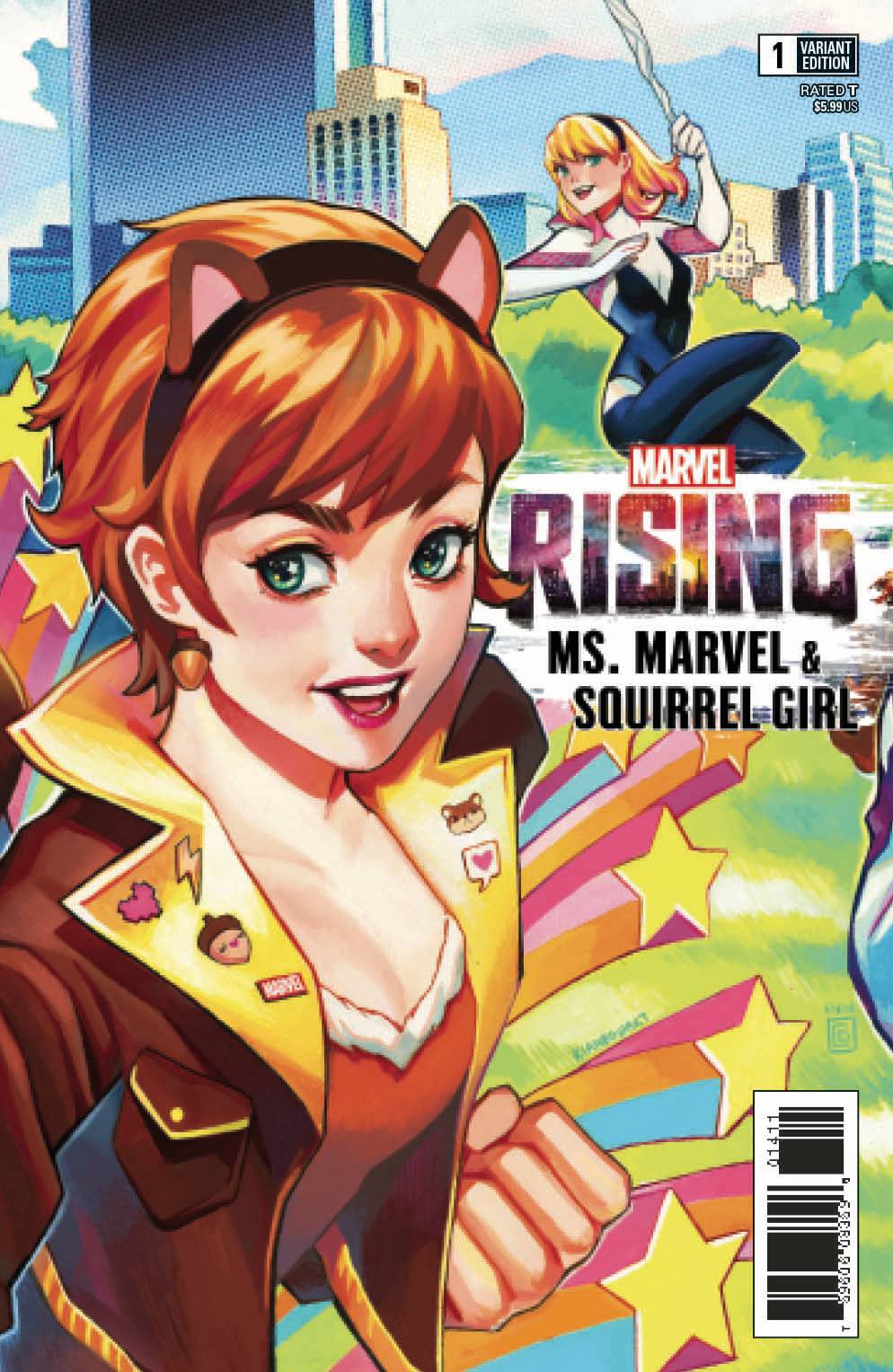 MARVEL RISING MS MARVEL SQUIRREL GIRL #1 CONNECTING RIAN GONZALES VARIANT 2018 Ms Marvel MARVEL COMICS