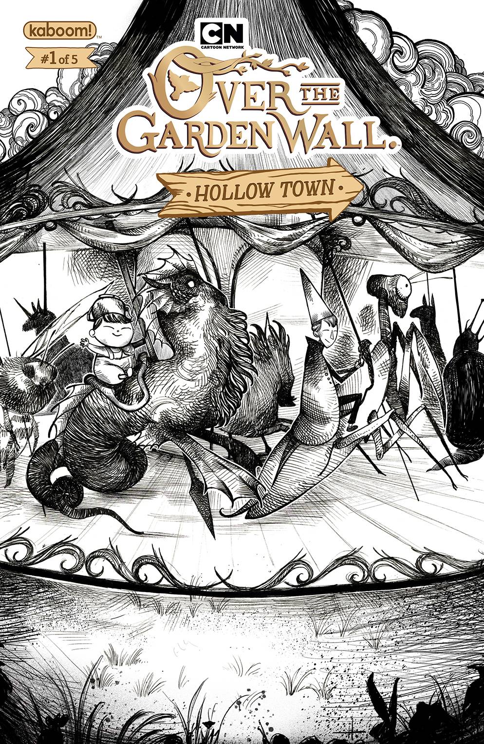 OVER GARDEN WALL HOLLOW TOWN #1 SUB HALL VARIANT 2018 comic book BOOM! STUDIOS