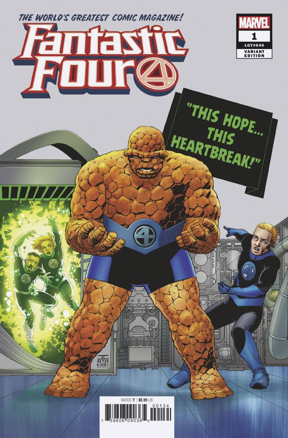 FANTASTIC FOUR #1 CASSADAY VARIANT 2018 Fantastic Four MARVEL COMICS
