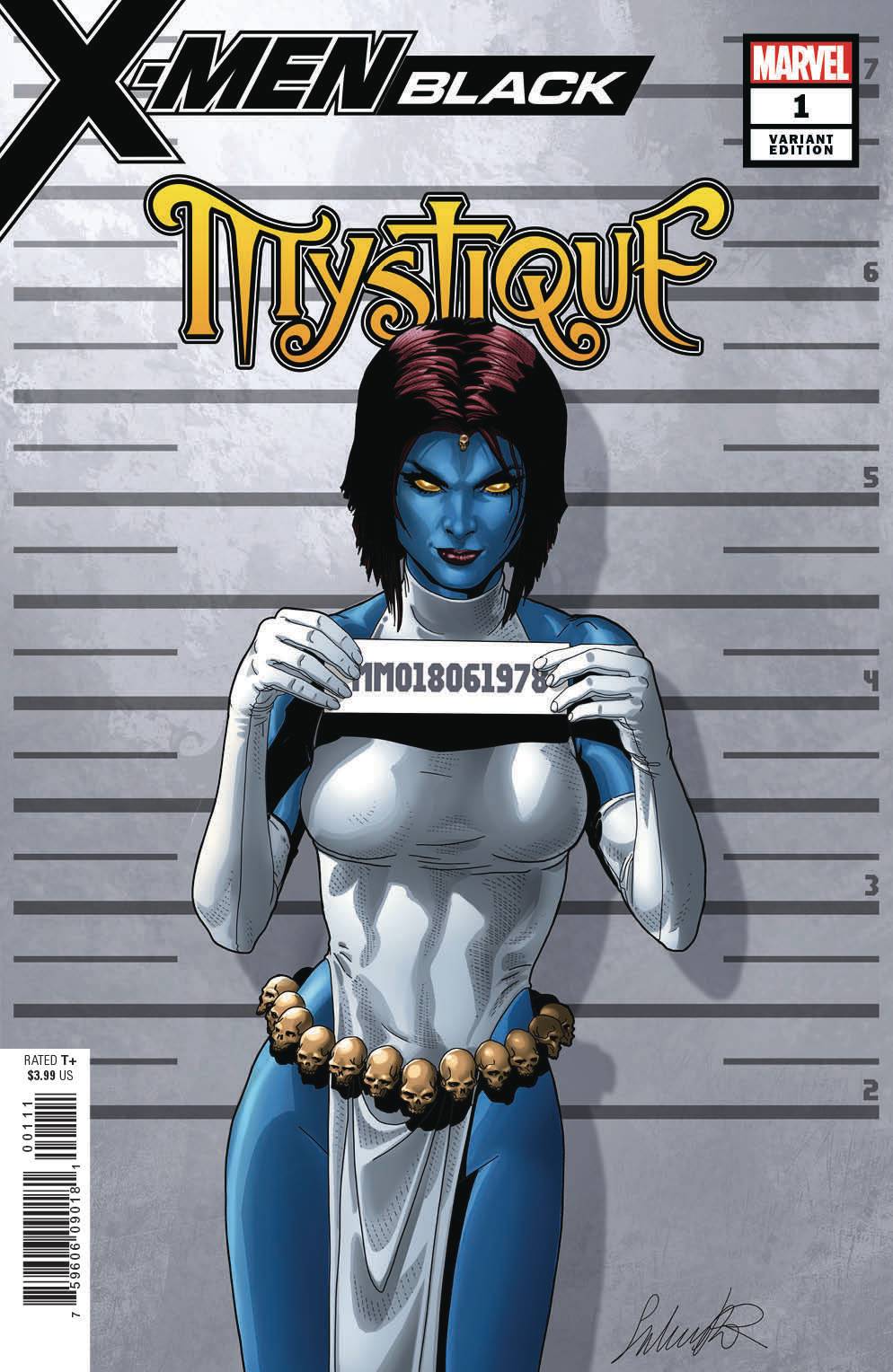 X-MEN BLACK MYSTIQUE #1 LARROCA MUGSHOT VARIANT 2018 X-Men Black MARVEL COMICS