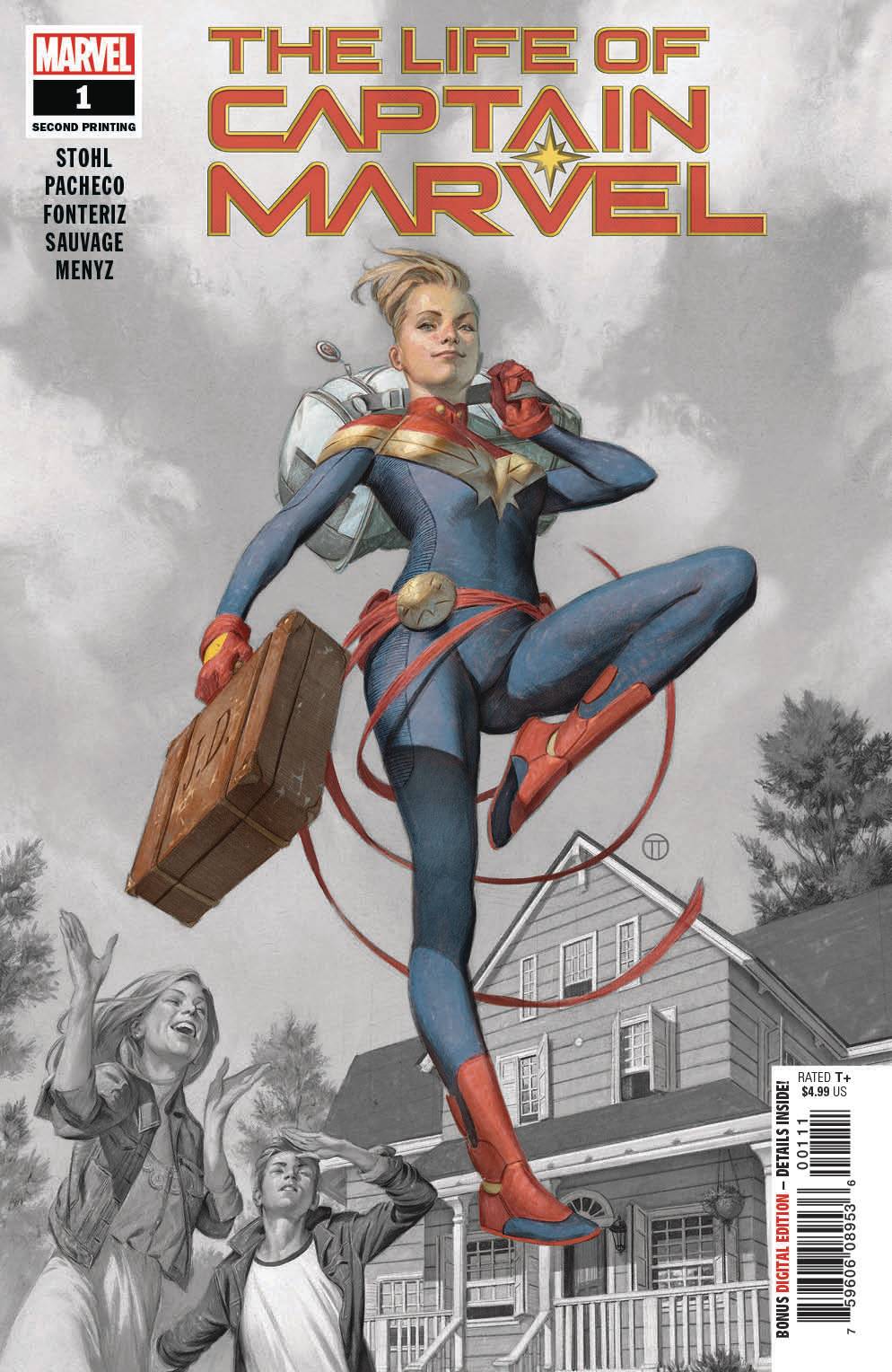 LIFE OF CAPTAIN MARVEL #1 (OF 5) 2ND PRINT PACHECO VARIANT 2018 Captain Marvel MARVEL COMICS