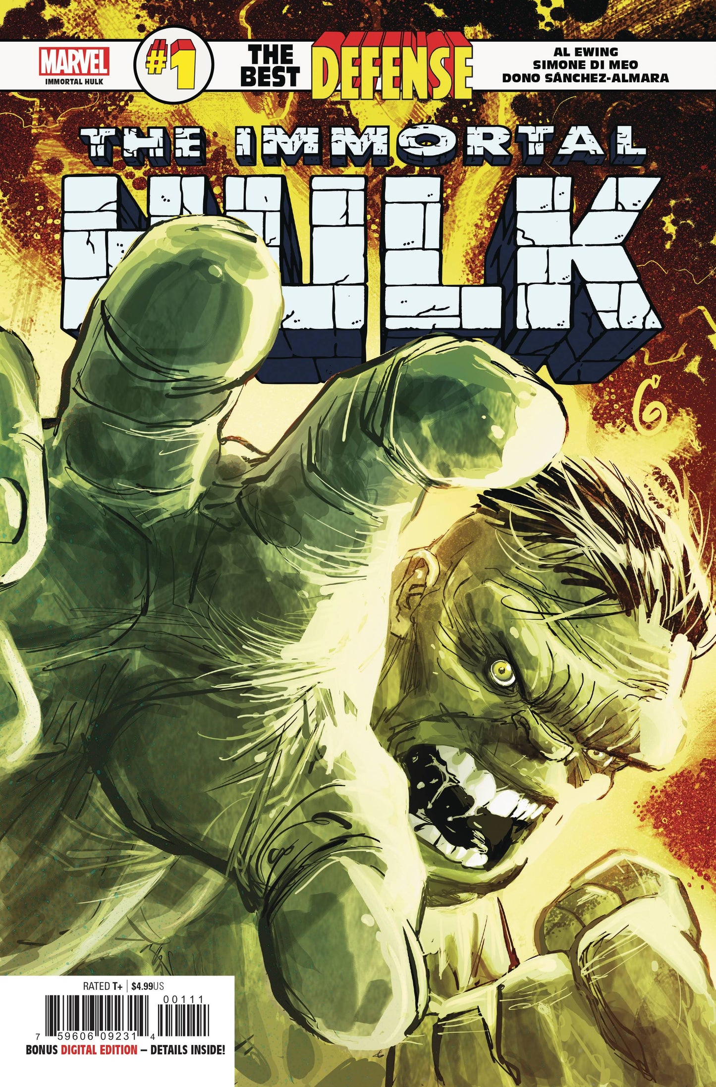 DEFENDERS IMMORTAL HULK #1 2018 Immortal Hulk MARVEL COMICS