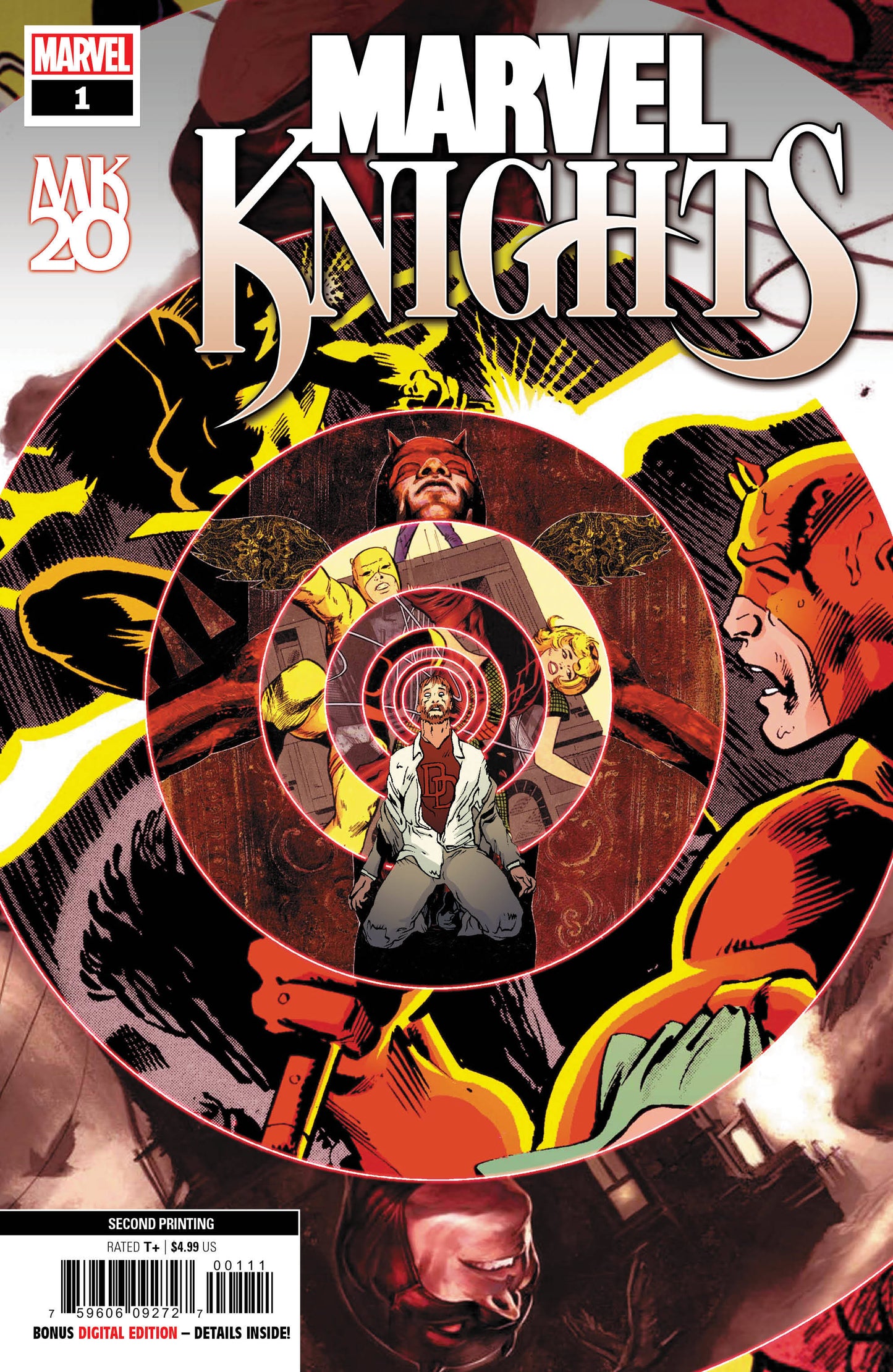 MARVEL KNIGHTS 20TH #1 2ND PRINT FOREMAN VARIANT 2018 Marvel Knights MARVEL COMICS