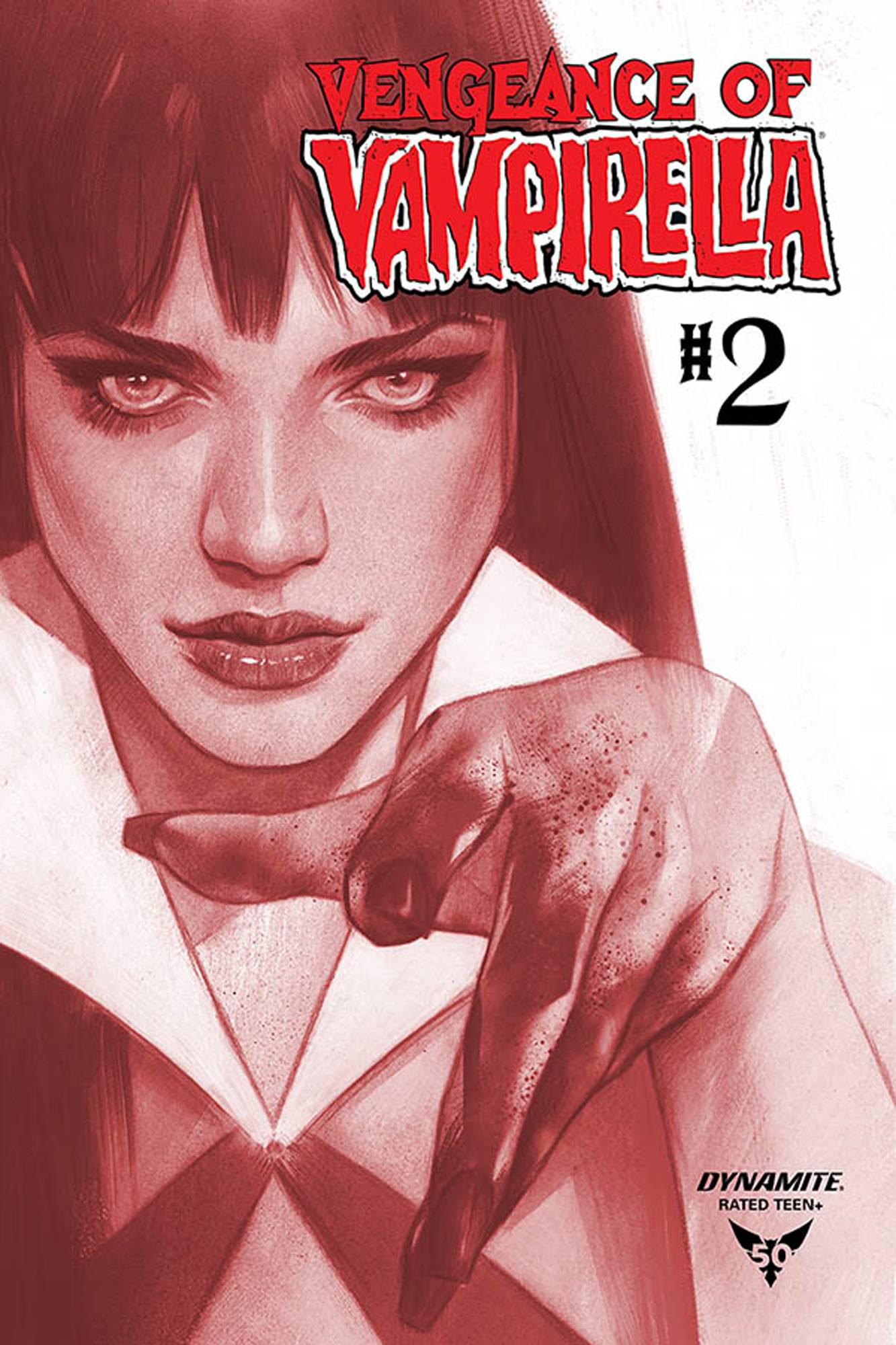 VENGEANCE OF VAMPIRELLA #2 OLIVER 1:11 RED TINT VARIANT 2019 Vampirella DYNAMITE