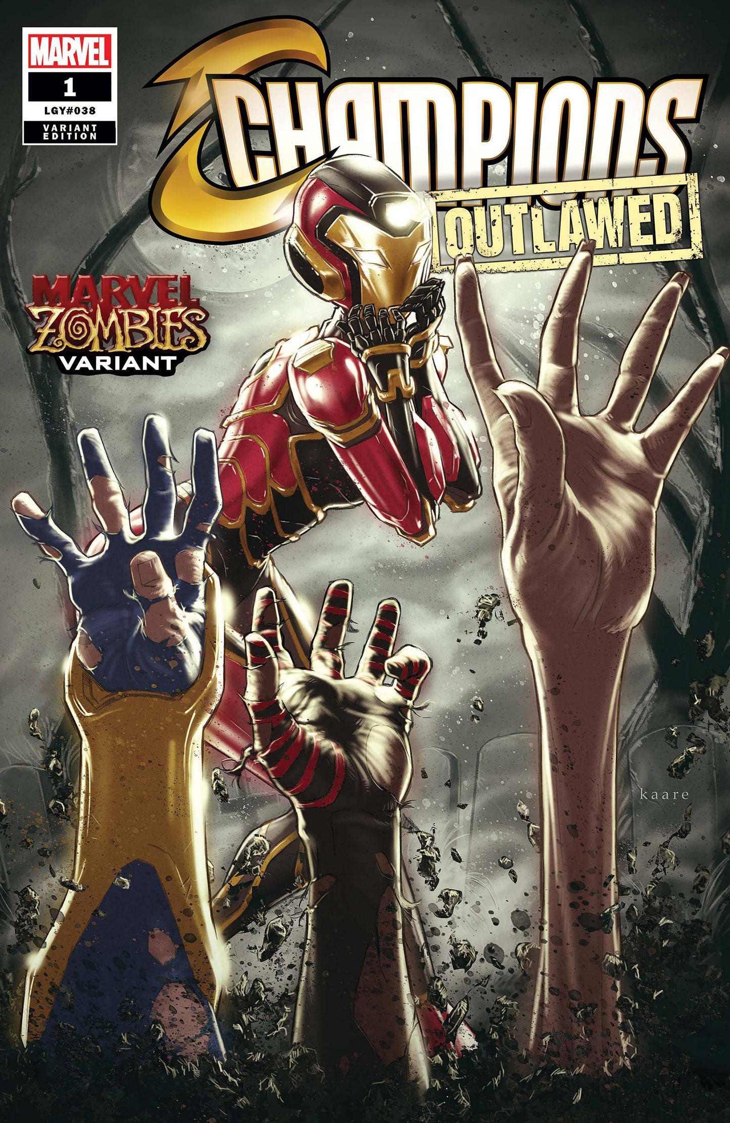 CHAMPIONS #1 MARVEL ZOMBIES VARIANT 2020 Champions MARVEL COMICS