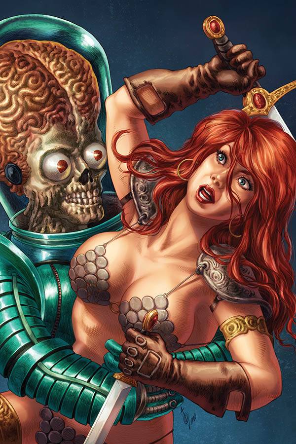 MARS ATTACKS RED SONJA #1 1:35 ALAN QUAH CARD HOMAGE VIRGIN VARIANT 2020 Red Sonja DYNAMITE