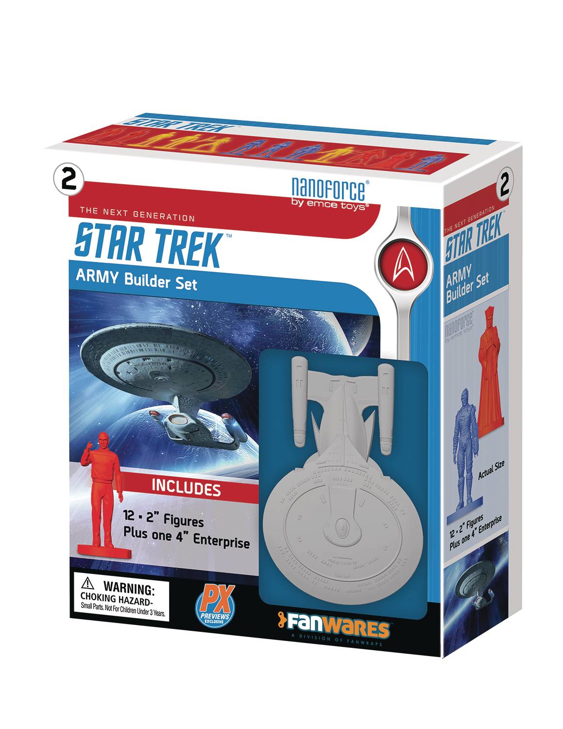 NANOFORCE STAR TREK TNG PX ARMY BUILDER FIGURE BOXED SET SPHEREWERX