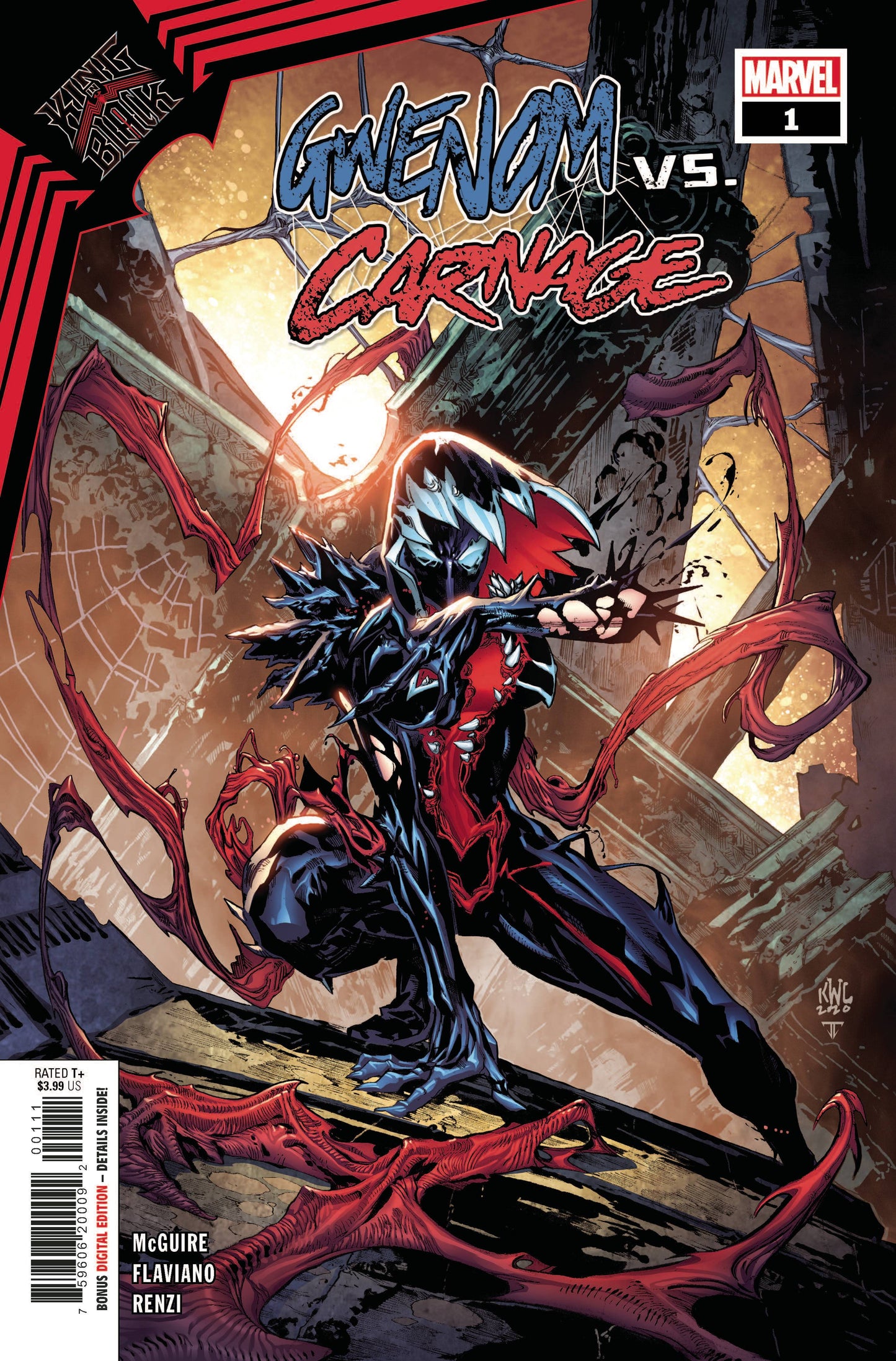 KING IN BLACK GWENOM VS CARNAGE #1 (OF 3) 2021 Spider-Gwen MARVEL COMICS