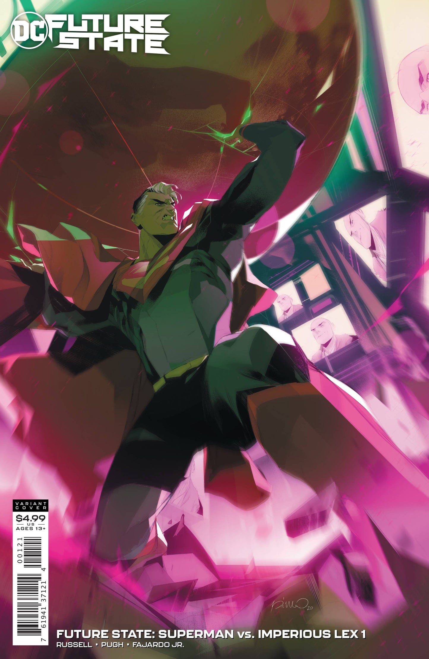 FUTURE STATE SUPERMAN VS IMPERIOUS LEX #1 (OF 3) CVR B SIMONE DI MEO CARD STOCK VARIANT 2021 Superman DC COMICS