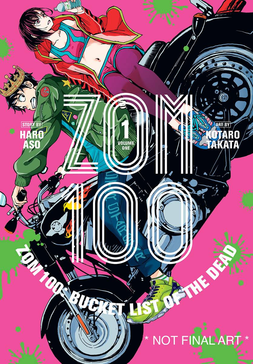 ZOM 100 BUCKET LIST & DEMON SLAYER KIMETSU YAIBA UNSTAMPED FCBD 2021 ZOM 100 VIZ MEDIA
