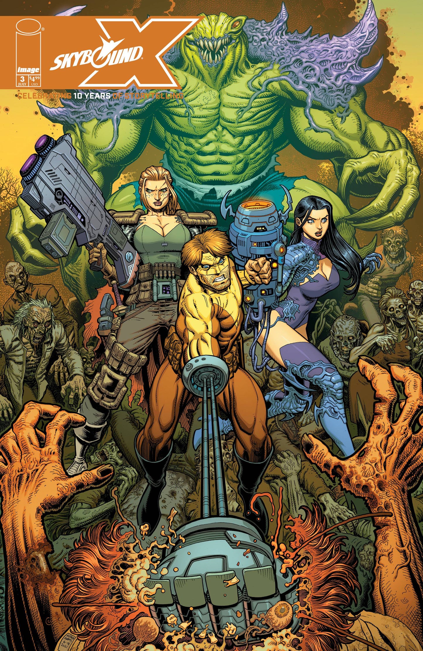 SKYBOUND X #3 CVR A ADAMS (MR) 2021 Skybound IMAGE COMICS