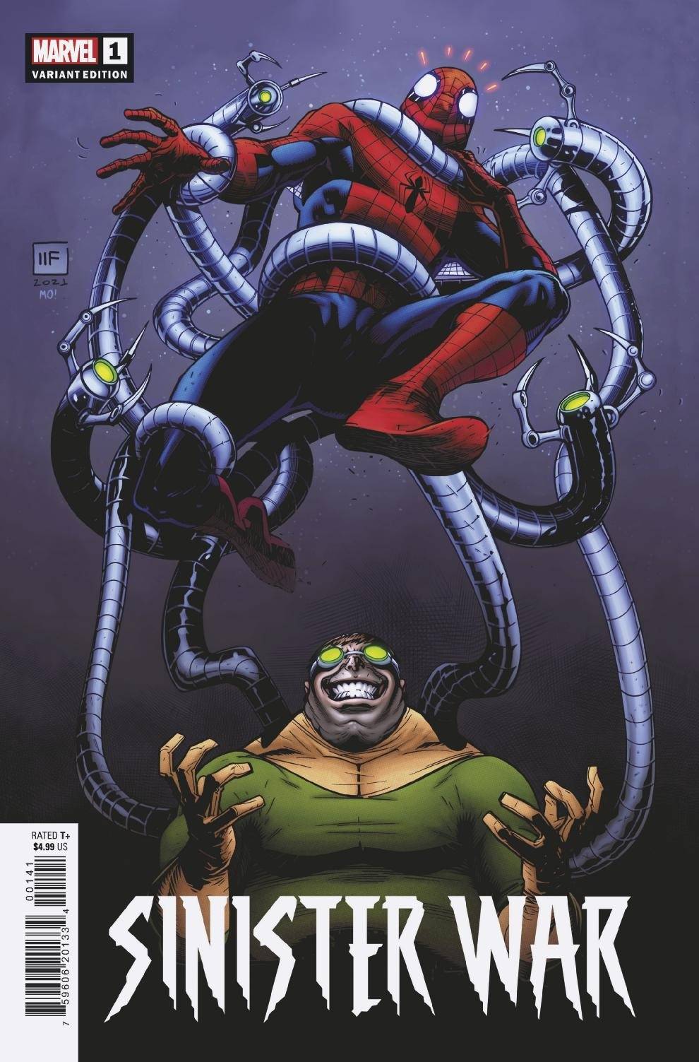 SINISTER WAR #1 (OF 4) FERREIRA 1:25 VARIANT 2021 Spider-Man MARVEL COMICS