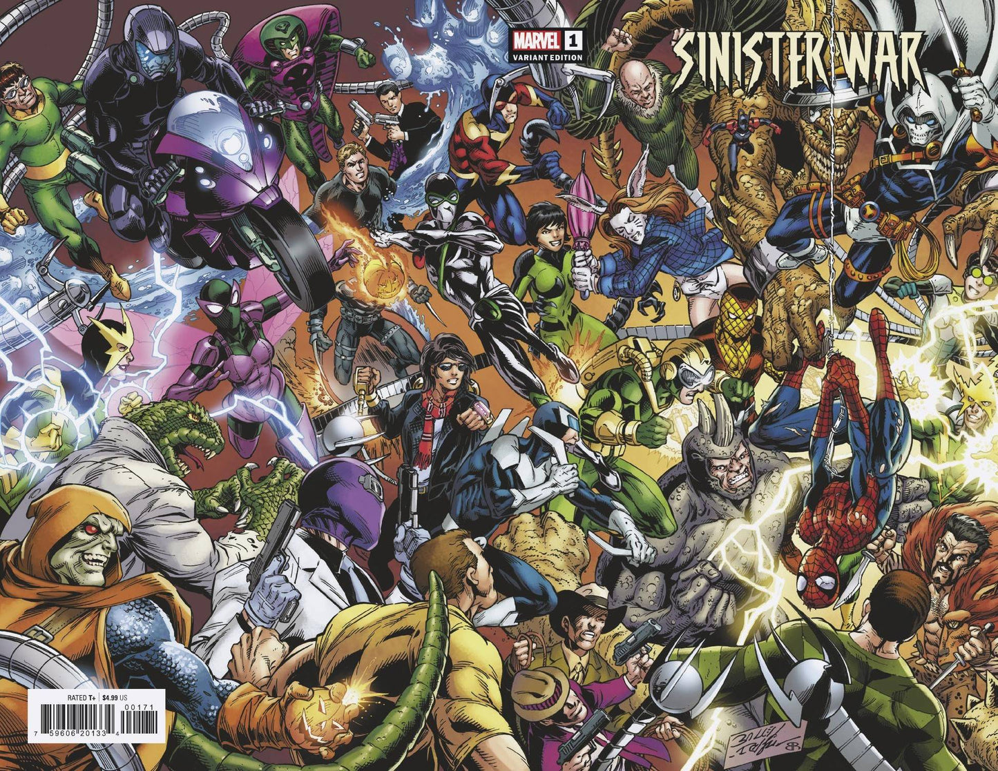 SINISTER WAR #1 (OF 4) BAGLEY WRAPAROUND VARIANT 2021 Sinister War MARVEL COMICS