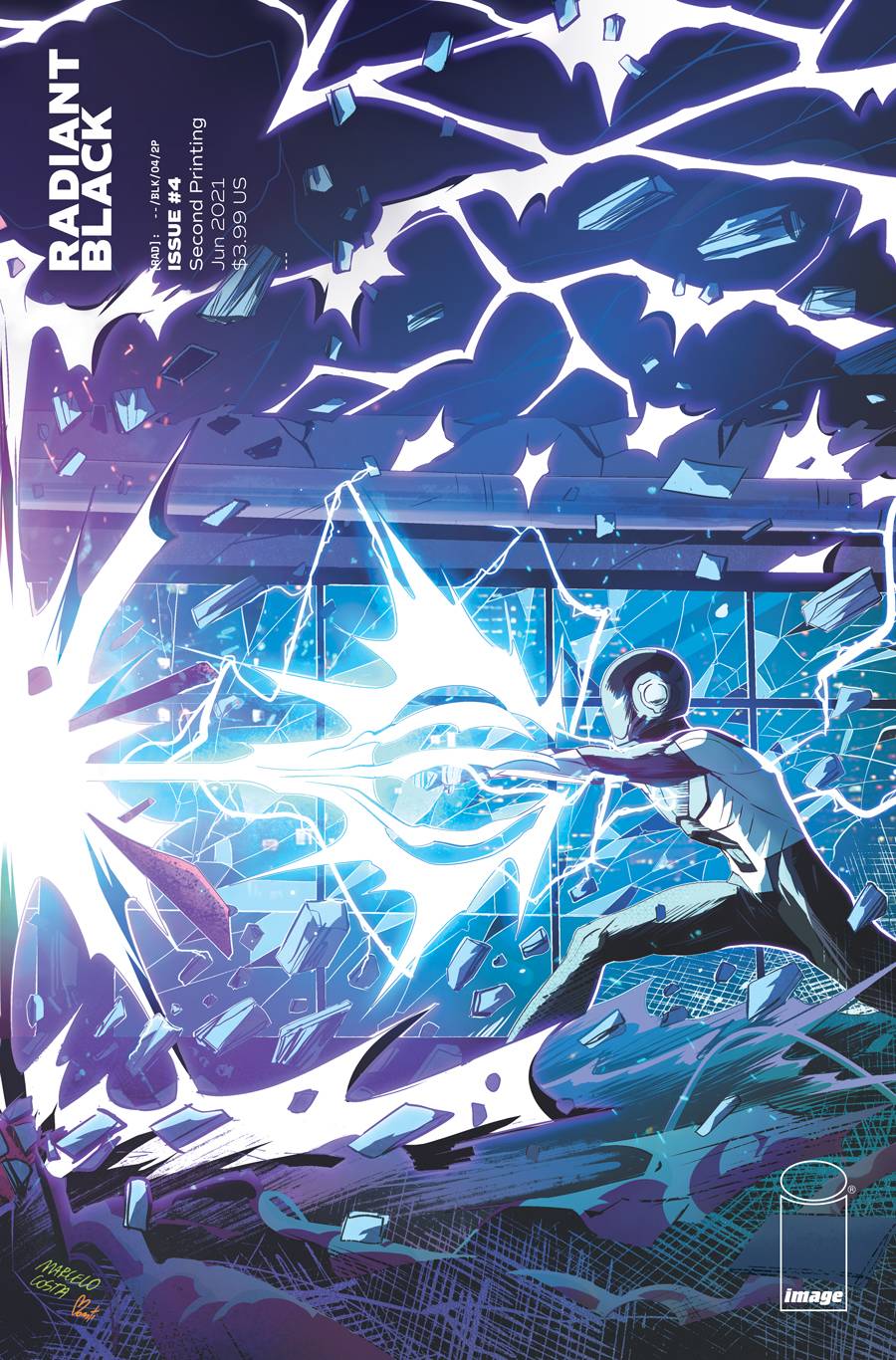 RADIANT BLACK #4 2ND PRINT VARIANT 2021 Radiant Black IMAGE COMICS