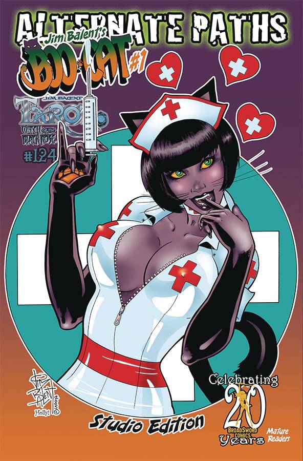 TAROT WITCH OF THE BLACK ROSE #124 BOO CAT STUDIO EDTION 2021 Tarot BROADSWORD COMICS