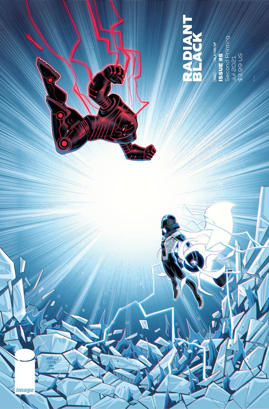 RADIANT BLACK #5 2ND PRINT VARIANT 2021 Radiant Black IMAGE COMICS