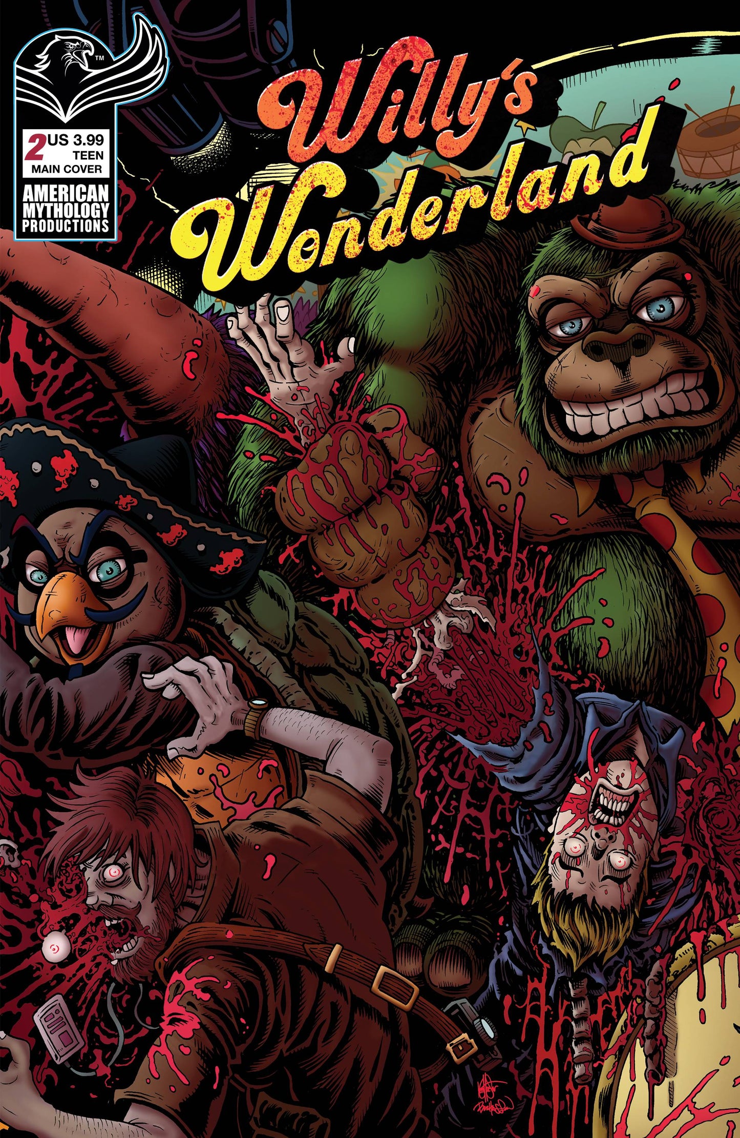 WILLYS WONDERLAND PREQUEL #2 CVR A HASSON & HAESER VARIANT 2021 AMERICAN MYTHOLOGY PRODUCTIONS