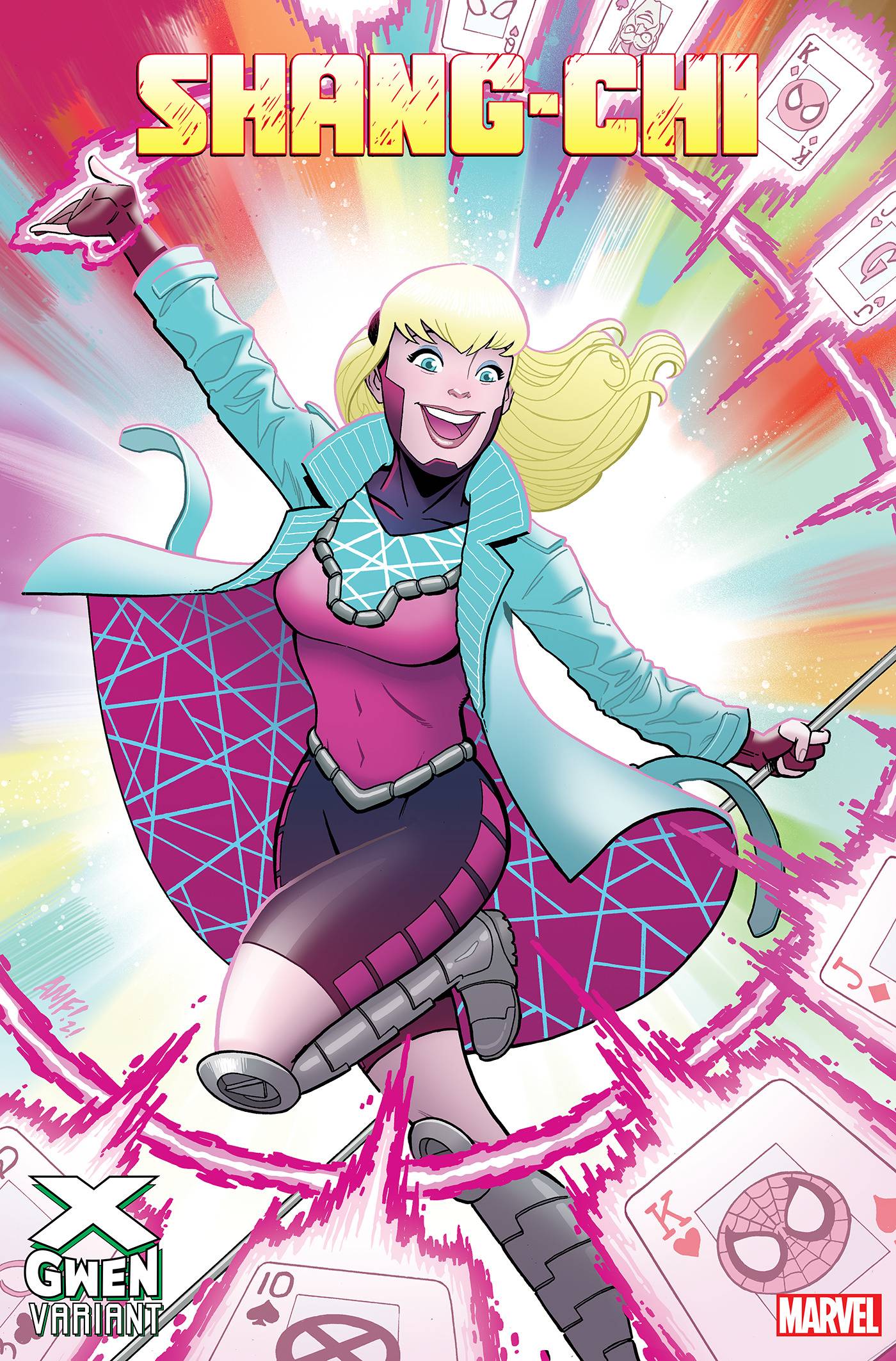 SHANG-CHI #9 FLEECS X-GWEN VARIANT 2022 Shang-Chi MARVEL PRH